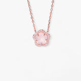 Sakura hanger met fonkelende zirkonia - bloemvormige elegantie voor dames