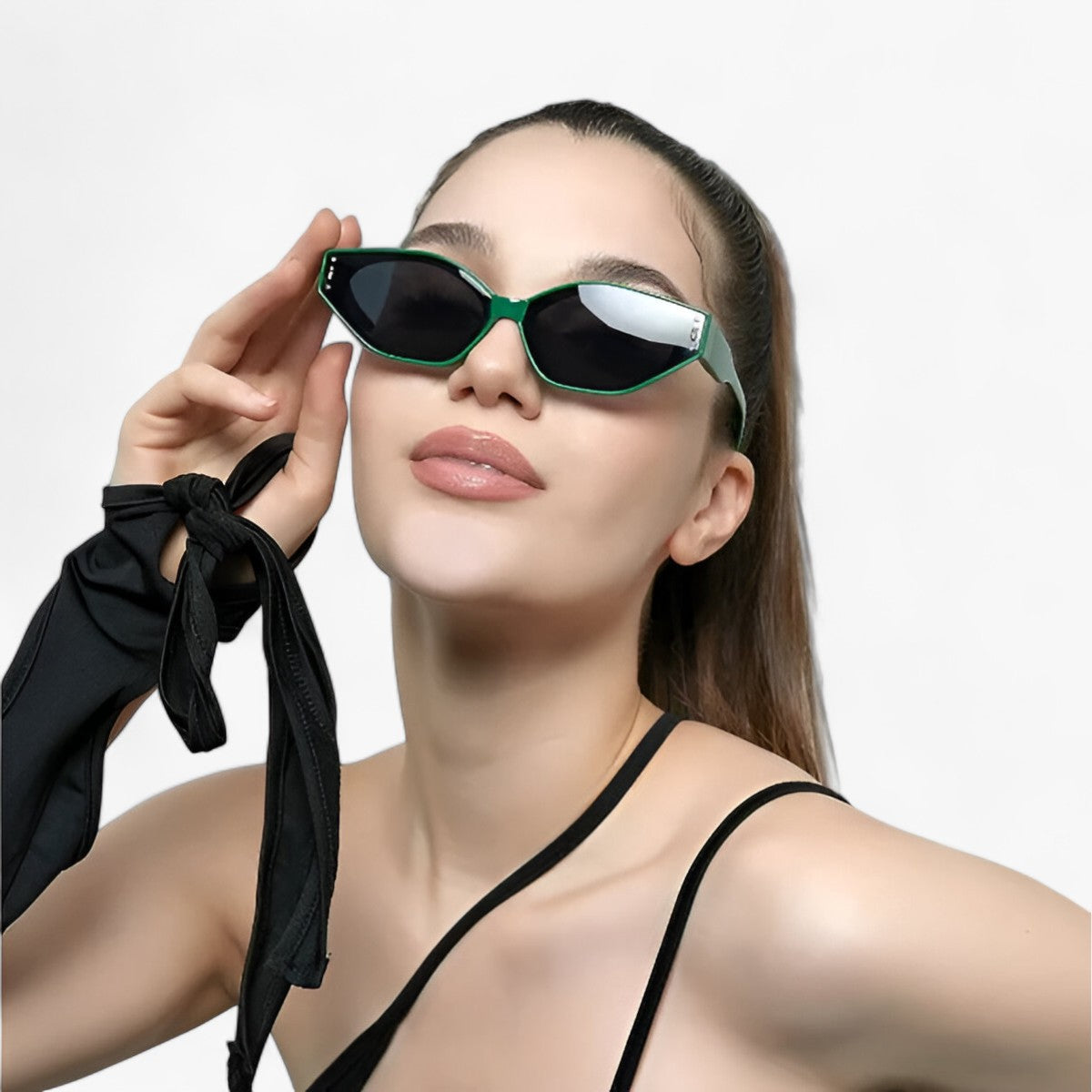 Occhiali da sole in miglio irregolari unici e alla moda - - 38mm 65mm ADULT alla Anti-reflective CE China (mainland) EYEWEAR irregolari LAURINNY Mainland China miglio moda occhiali occhiali sole Polycarbonate Rectangle resin S792 sole sunglasses UV400 WOMEN - Concept Palermo