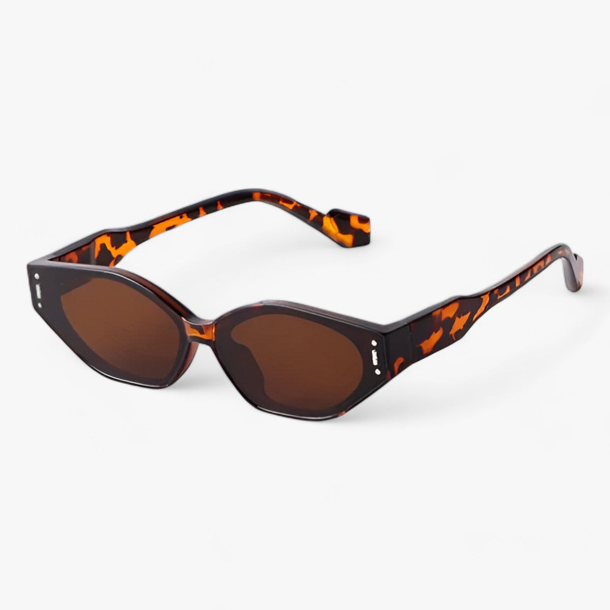 Occhiali da sole in miglio irregolari unici e alla moda - Modello Marrone - 38mm 65mm ADULT alla Anti-reflective CE China (mainland) EYEWEAR irregolari LAURINNY Mainland China miglio moda occhiali occhiali sole Polycarbonate Rectangle resin S792 sole sunglasses UV400 WOMEN - Concept Palermo