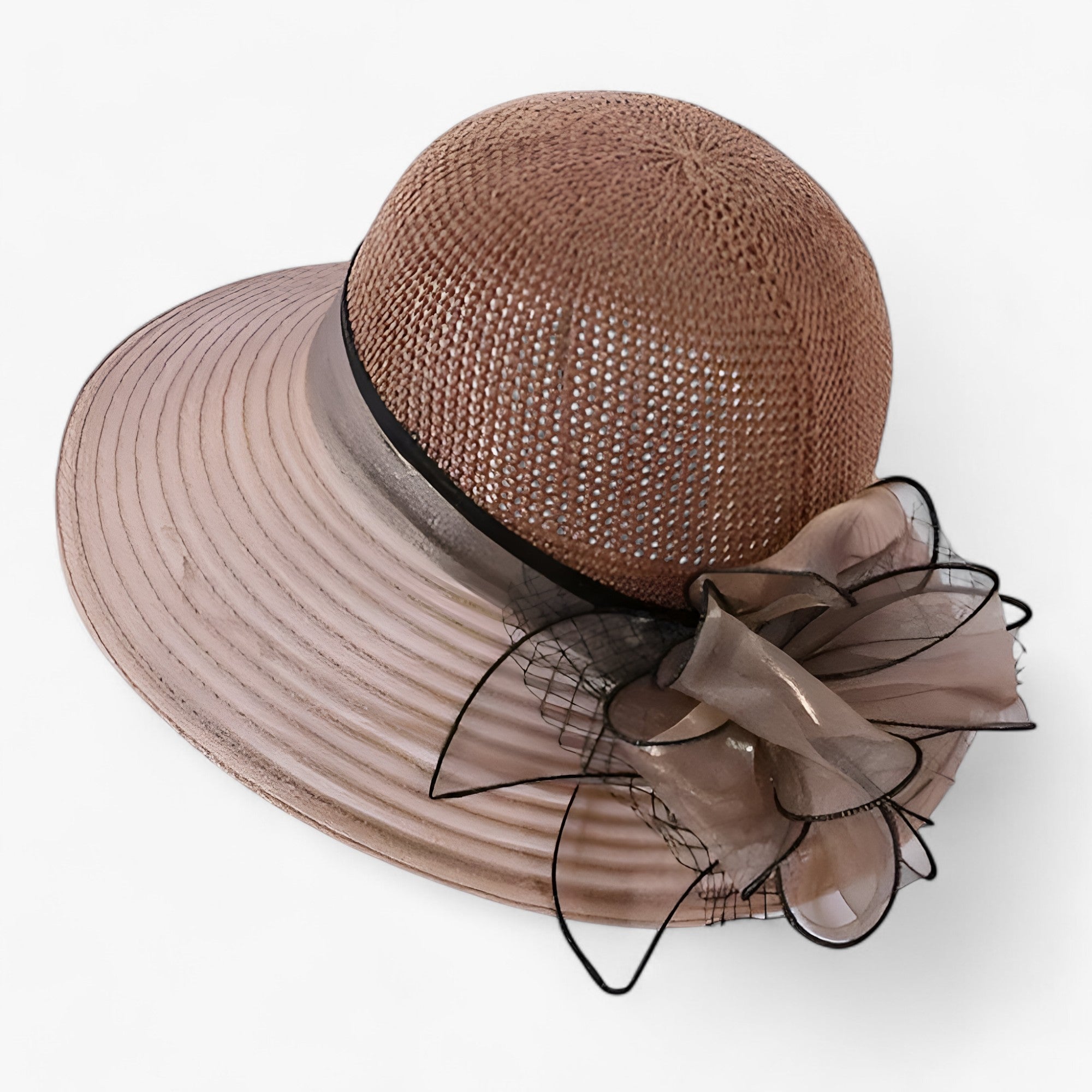 Cappello da donna - Tesa larga per la protezione solare Pelle - Beige - Beach cappello cappello donna Casual donna Hat larga pelle Polyester protezione solare Sun Hats tesa WOMEN womens fashion womens hat - Concept Palermo