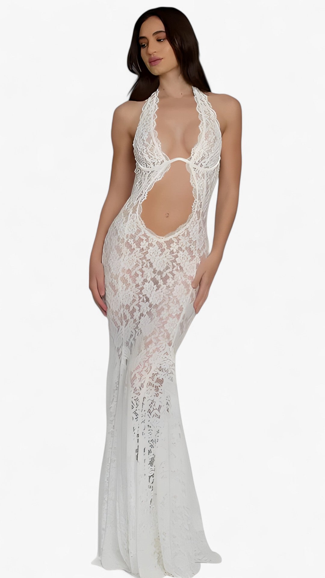 Abito lungo - Rinnova il tuo guardaroba estivo Donna - L - abito Ankle-Length donna dresses estivo guardaroba Lace Lace Dress Natural Neck-mounted Polyester regular rinnova Sexy & Club Sheath sleeveless slim fit Spring/Summer synthetic fiber TOSSY WOMEN - Concept Palermo