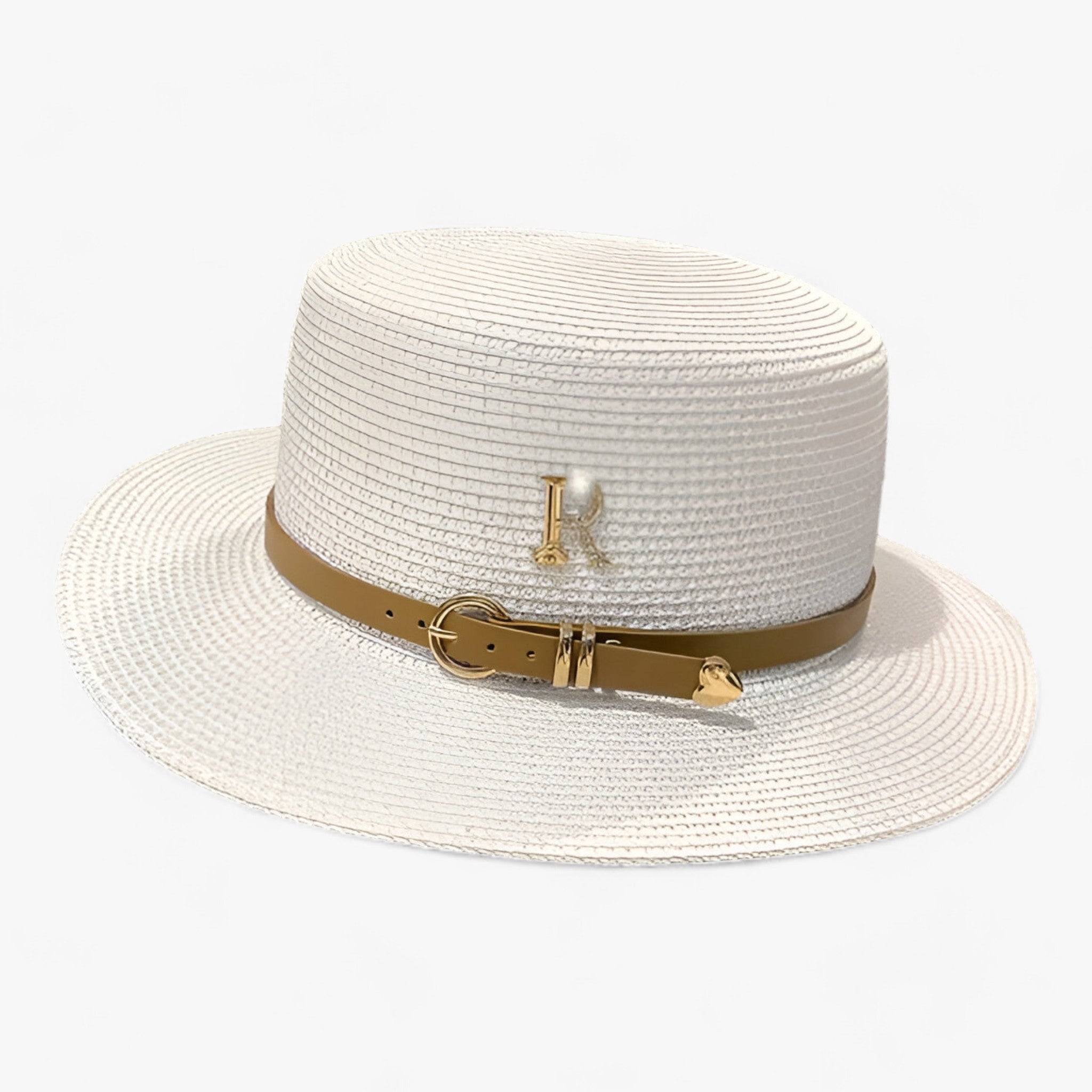 Cappello di paglia piatto: protezione solare per l'estate Donna - Bianco - bucket hats cappello cappello paglia donna estate fedora hats French Berets Woman Autumn Winter Hats For Girls Beanie High Quality Woolen Vintage Cap Black Painter Hat Female Felt Hat Berets Hat for girls Hats for women Hats for men Bucket hat paglia piatto protezione solare summer hat Sun Hats women hat - Concept Palermo