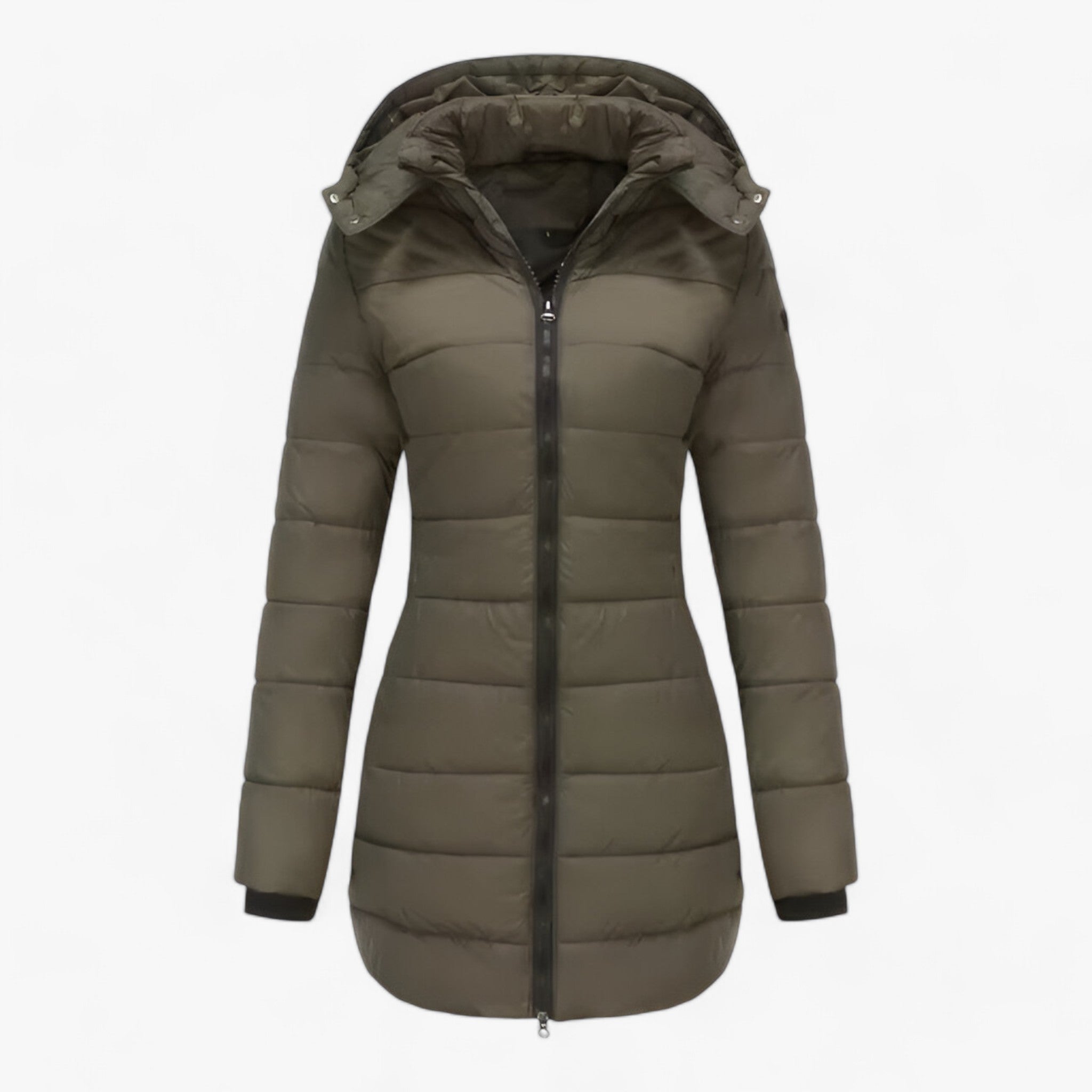 Parka Lunga con Cappuccio - Calore Estremo per l'Inverno Uomo - Oliva - Autumn And Winter calore cappuccio estremo inverno lunga parka parka lunga uomo winter jacket Winter jacket men Winter jacket women - Concept Palermo