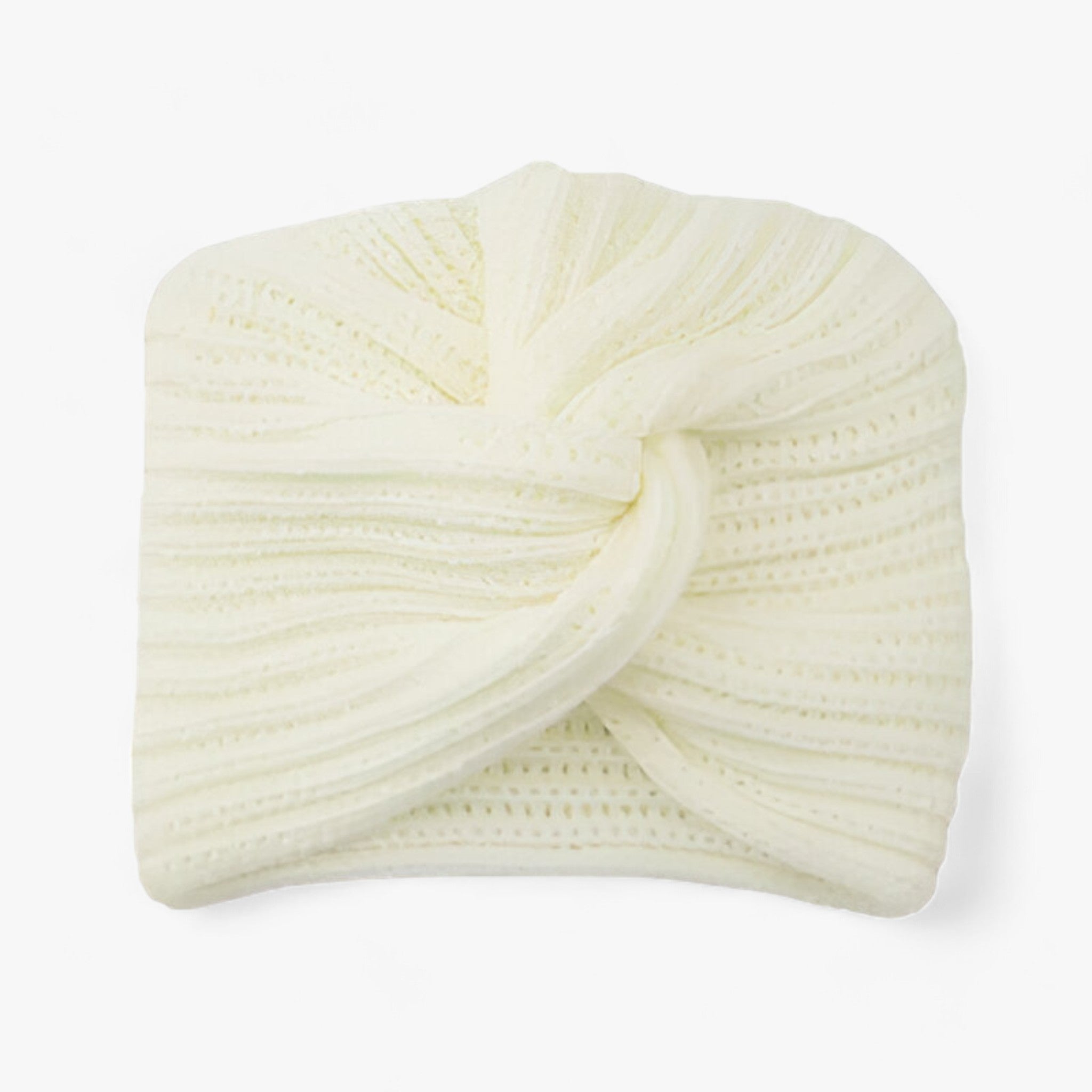 Turbante in maglia per donna - Comfort in cashmere Lana - Bianco - bucket hats cashmere comfort donna hat lana maglia Sun Hats turbans turbante turbante maglia - Concept Palermo