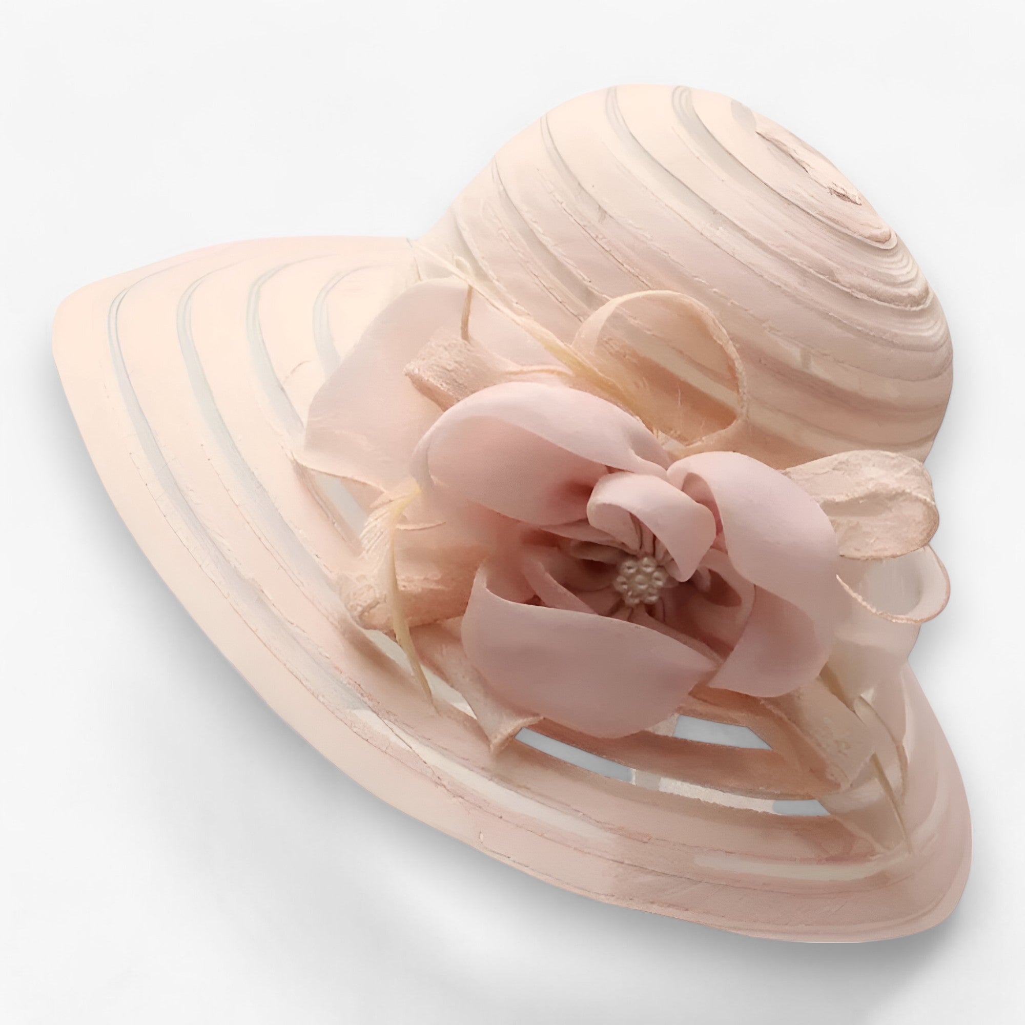 Cappello da sole in organza da donna - protezione solare - Giallo chiaro M56-58cm - cappello cappello sole donna hat organza protezione solare sole Spring and Summer summer Sun Hats white WOMEN women's hat womens fashion - Concept Palermo