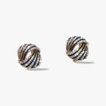 Pendientes de aro de plata con espiral de calma - Belleza simple en diseño artístico