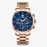 Luxe herenhorloge quartz zwart, dun en elegant echt leren bandje - premium kwaliteit