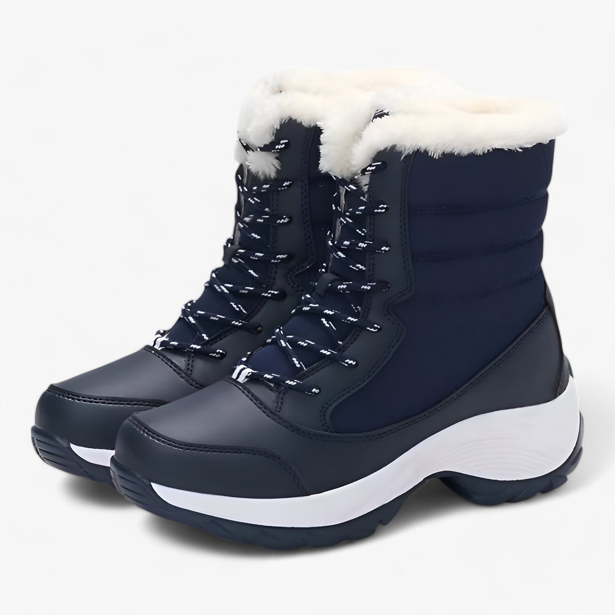 Stivali ortopedici in pelliccia sintetica - Stivali invernali impermeabili e riscaldanti - blu scuro - impermeabili invernali ortopedici pelliccia riscaldanti shoes shoes for women Shoes women sintetica stivali - Concept Palermo