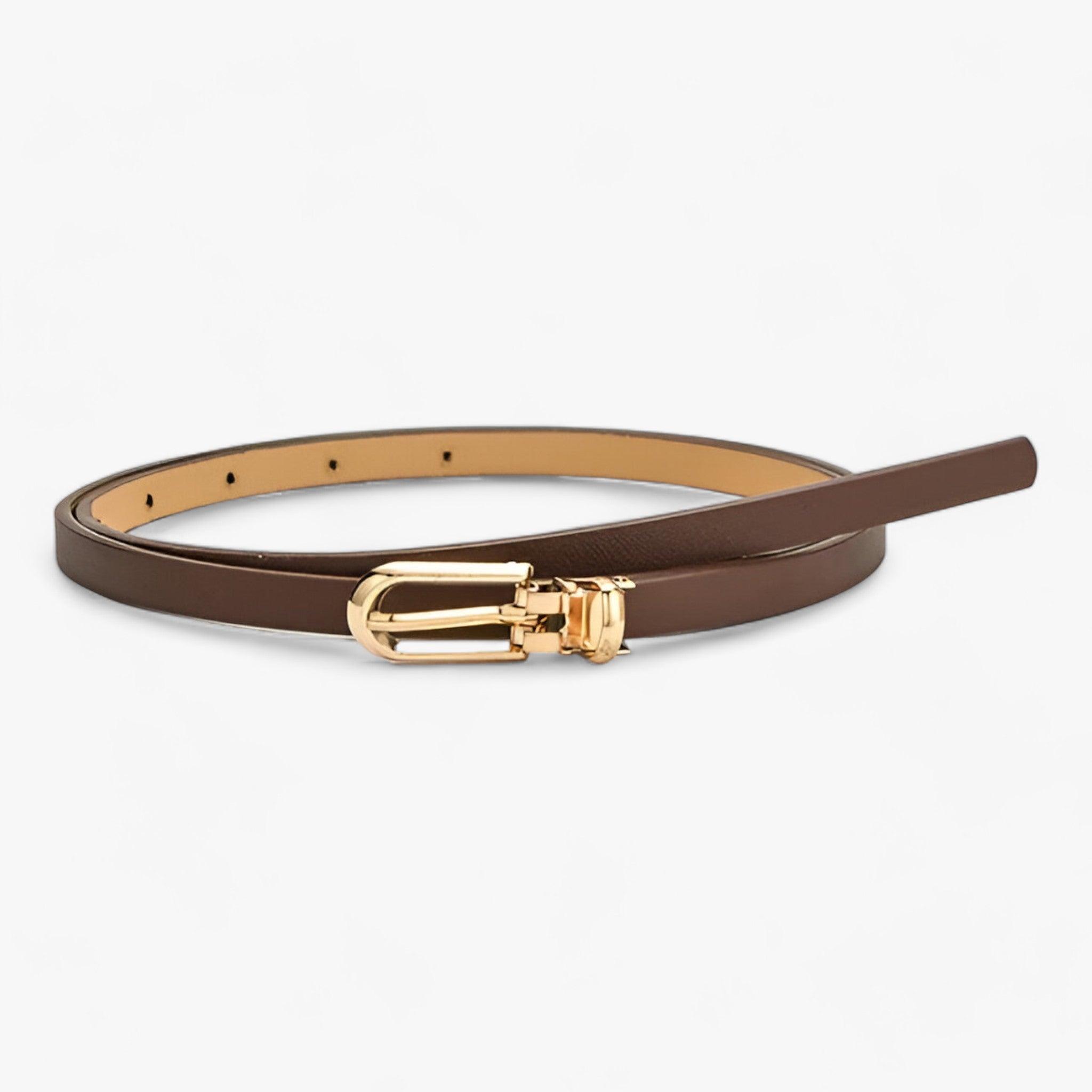 Cintura sottile: accessorio alla moda versatile Donna - Marrone 105CM - 1 accessorio ADULT alla Belts China (mainland) cintura cintura sottile donna fashion Faux Leather Mainland China moda ny14 PU Solid sottile versatile WOMEN Zhejiang - Concept Palermo