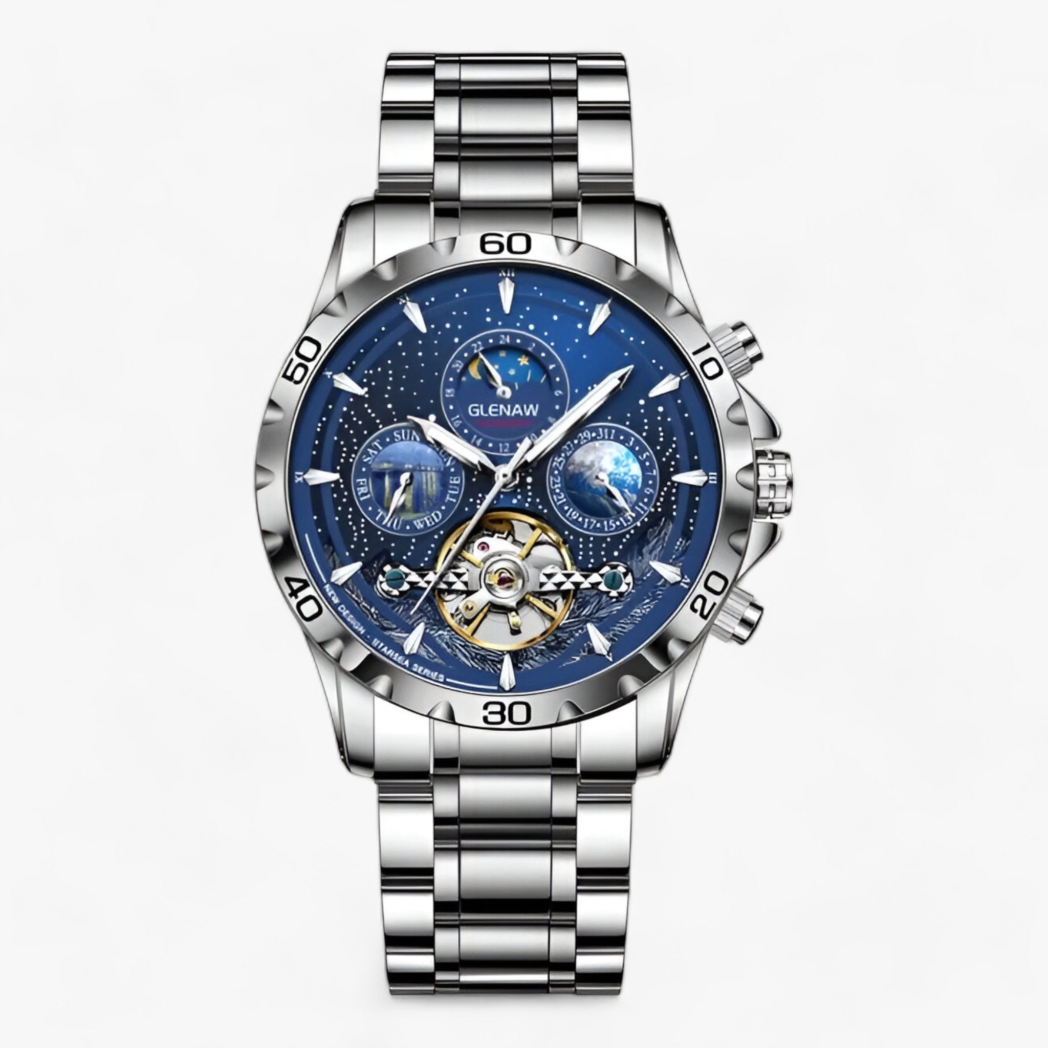 La Bellezza del Tempo - Orologi Stellati con Incomparabile Precisione Uomo - Blu Argento - bellezza bellezza tempo incomparabile men orologi precisione stellati tempo uomo - Concept Palermo