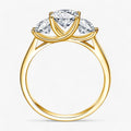 Anillo de moissanita oro amarillo - Un brillo de lujo Mujer