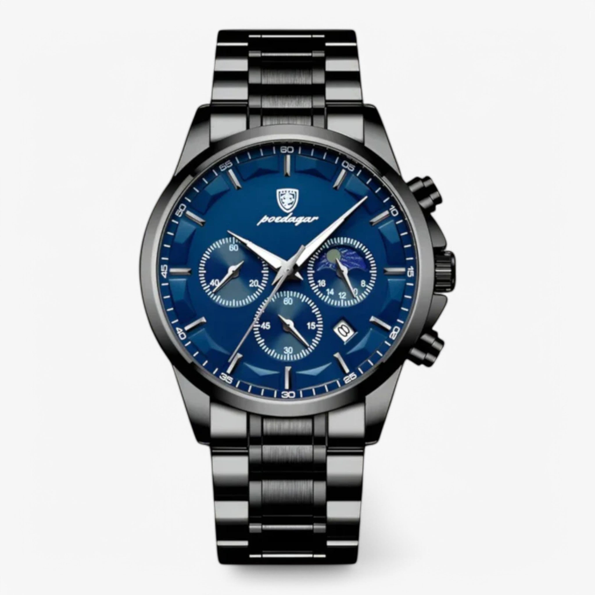 Orologio da uomo automatico in acciaio inossidabile, elegante per occasioni speciali - Noir bleu - accessoires horloges orologio orologio uomo uomo watches - Concept Palermo