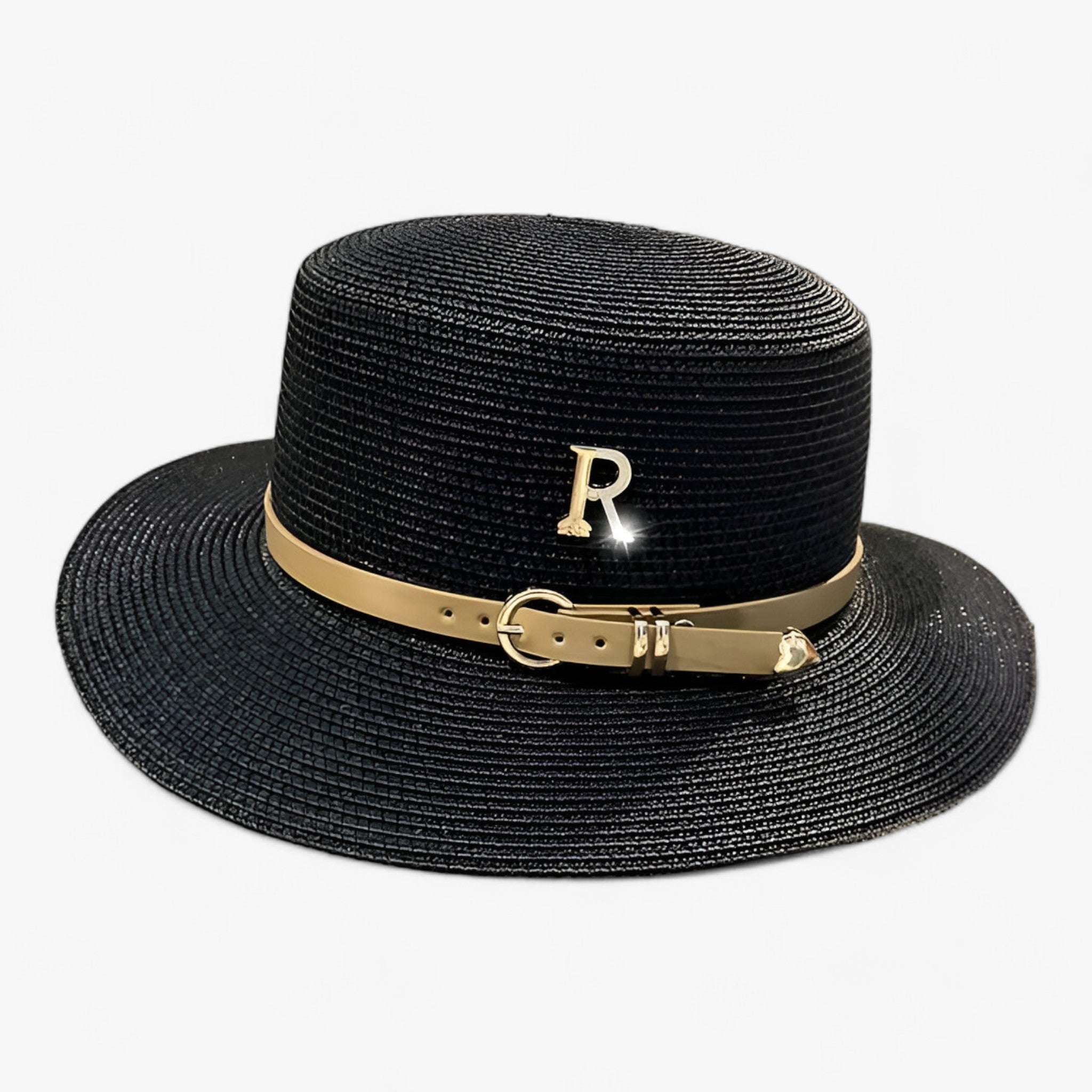 Cappello di paglia piatto: protezione solare per l'estate Donna - Nero - bucket hats cappello cappello paglia donna estate fedora hats French Berets Woman Autumn Winter Hats For Girls Beanie High Quality Woolen Vintage Cap Black Painter Hat Female Felt Hat Berets Hat for girls Hats for women Hats for men Bucket hat paglia piatto protezione solare summer hat Sun Hats women hat - Concept Palermo