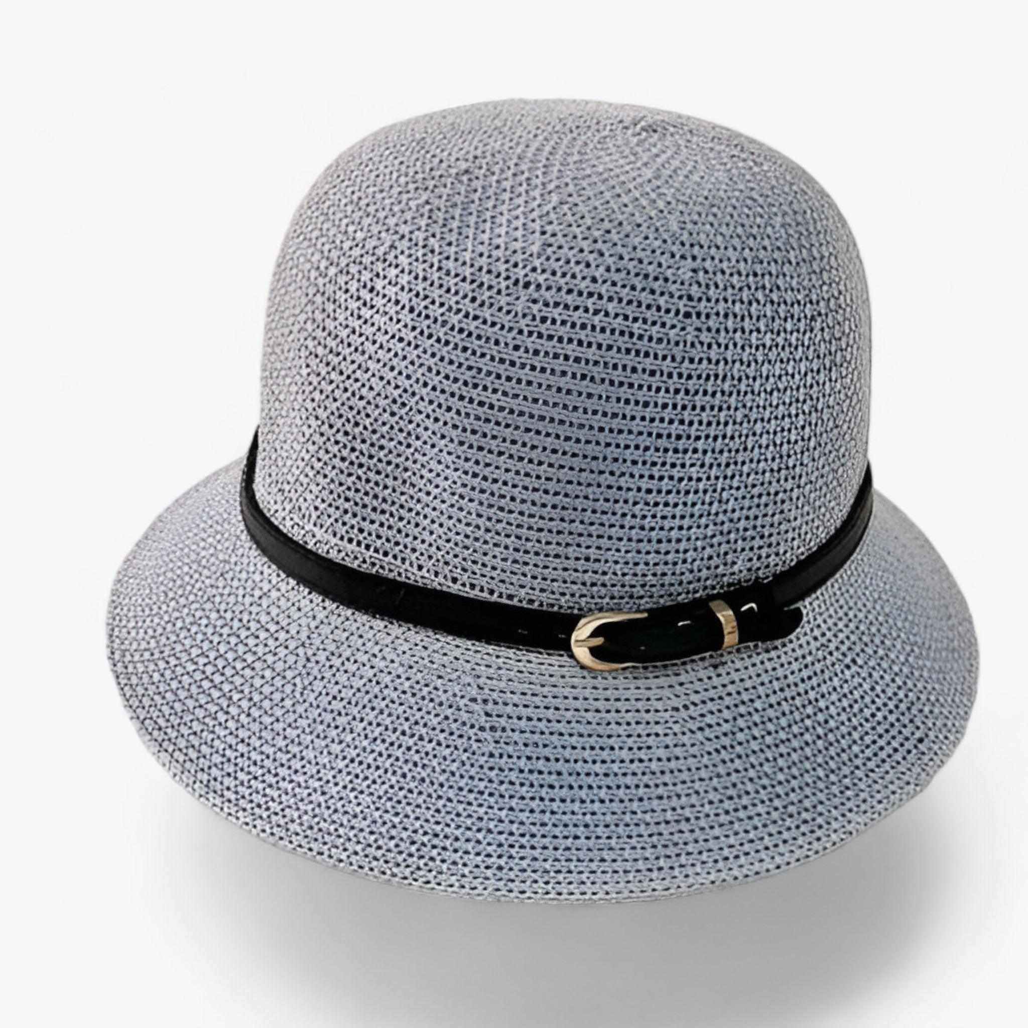 Cappello da Sole Pieghevole in Lino con Protezione UV UPF 50+ per Donna - Grigio - cappello cappello sole facilmente lino pieghevole protezione sole Spring and Summer Sun Hats Sun Protection WOMEN women's hat - Concept Palermo