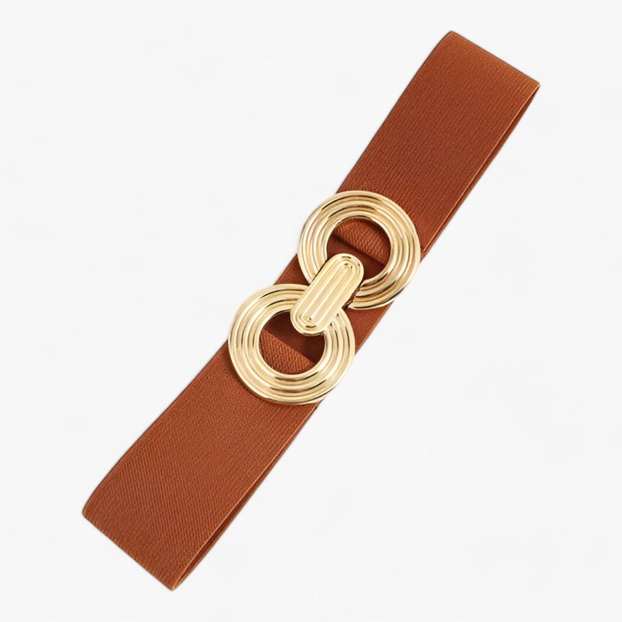 Elastico in vita - per le feste e l'uso quotidiano Donna - Marrone chiaro - ADULT Belts China (mainland) donna elastico elastico vita fashion feste Geometric Polyester quotidiano vita WOMEN women belts women's belt - Concept Palermo