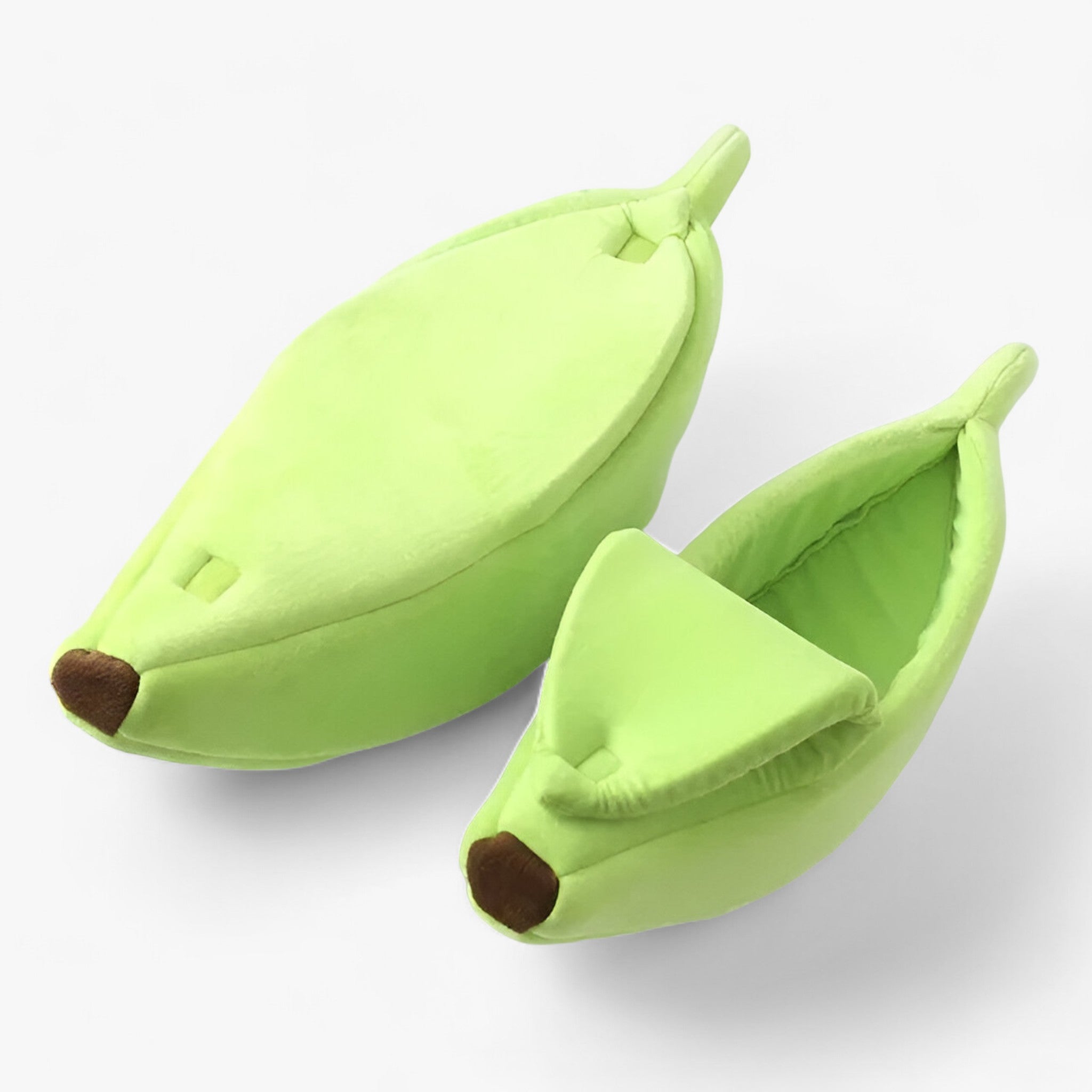 Letto per gatti a forma di banana - Riparo accogliente per il tuo amico peloso Lino - Verde 1 pz - accogliente amico banana cat bed dog bed forma gatti letto letto gatti lino pet bed WOMEN - Concept Palermo