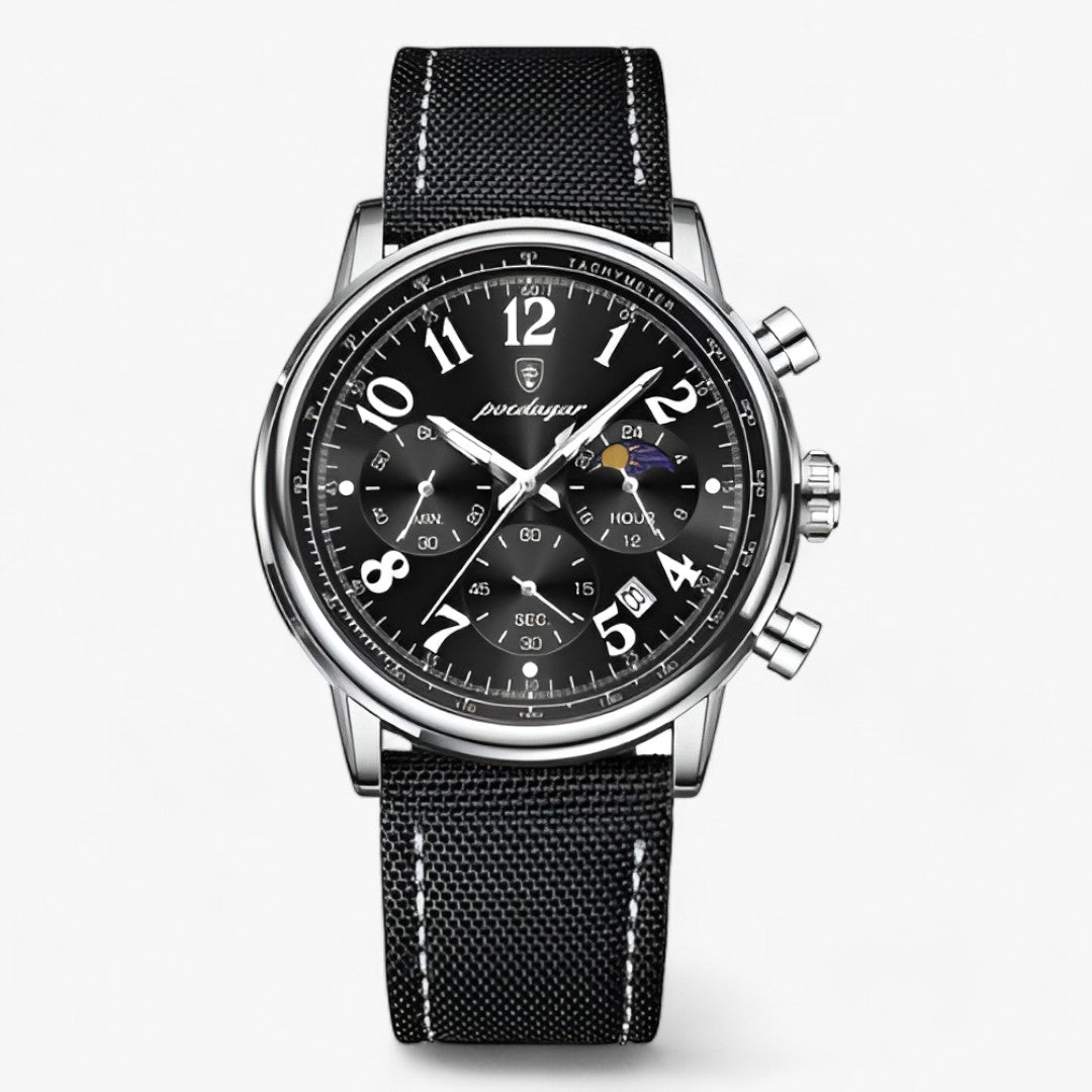 Orologio Sportivo Militare Impermeabile con Design Luminoso - Argento Nero - accessoires design horloges impermeabile luminoso militare orologio orologio sportivo sport sportivo watches - Concept Palermo