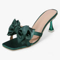 Zapatos de tacón bajo ecológicos para mujer en piel vegana negra