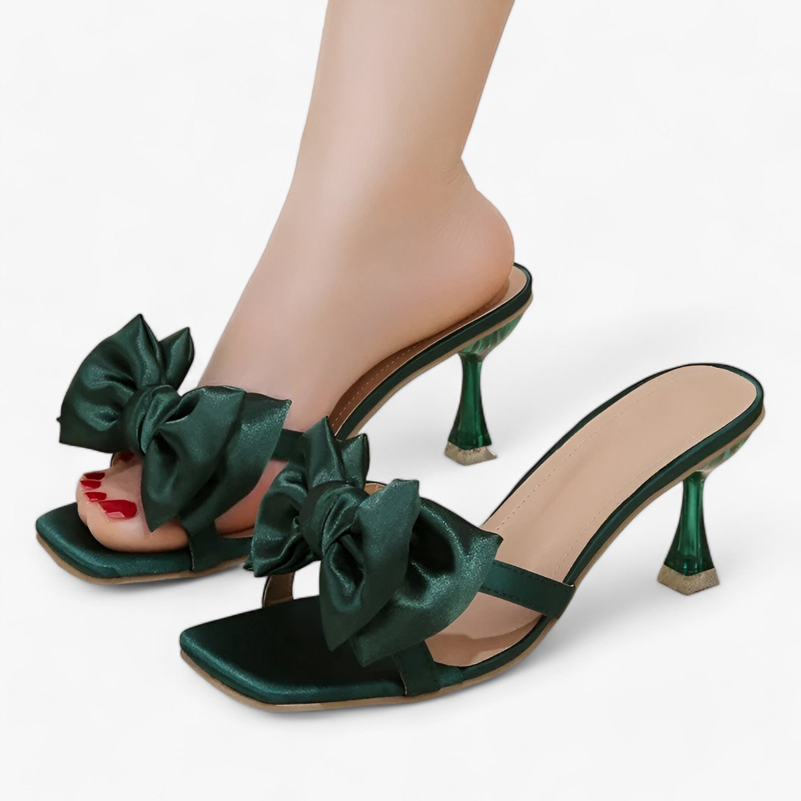 Décolleté Donna Ecologiche in Pelle Vegana Nera con Tacco Basso - - donna décolleté décolleté ecologici ecologici sandals - Concept Palermo