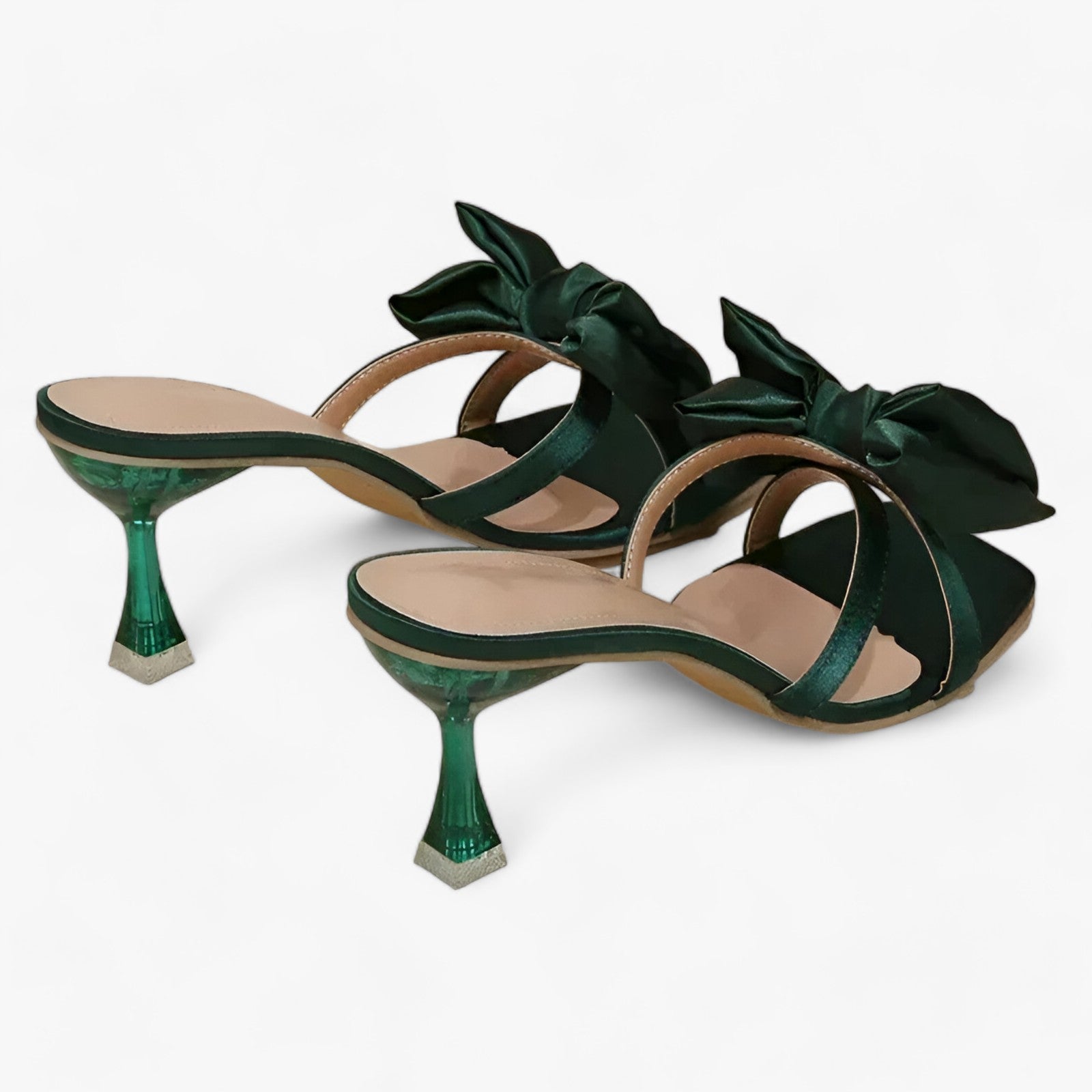 Décolleté Donna Ecologiche in Pelle Vegana Nera con Tacco Basso - - donna décolleté décolleté ecologici ecologici sandals - Concept Palermo