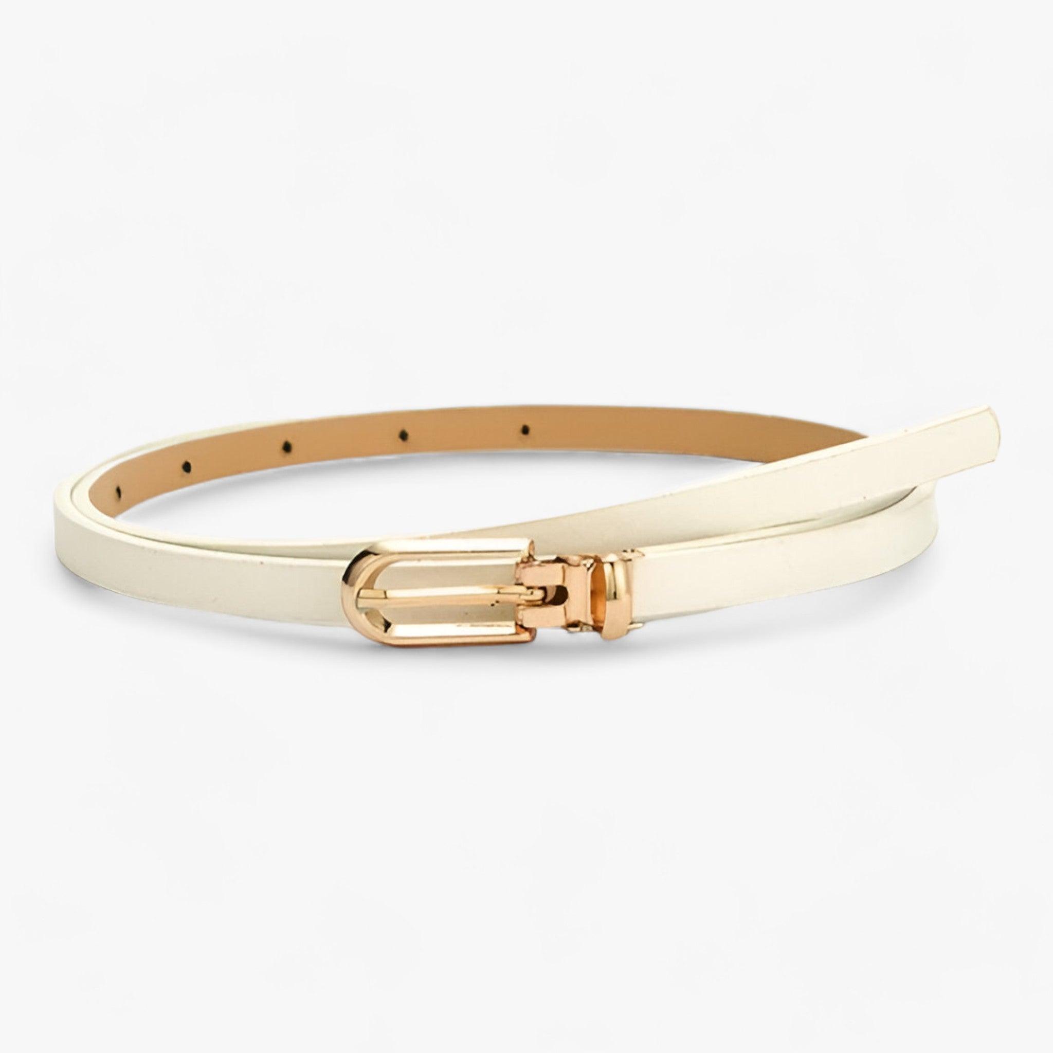 Cintura sottile: accessorio alla moda versatile Donna - Bianco 105CM - 1 accessorio ADULT alla Belts China (mainland) cintura cintura sottile donna fashion Faux Leather Mainland China moda ny14 PU Solid sottile versatile WOMEN Zhejiang - Concept Palermo