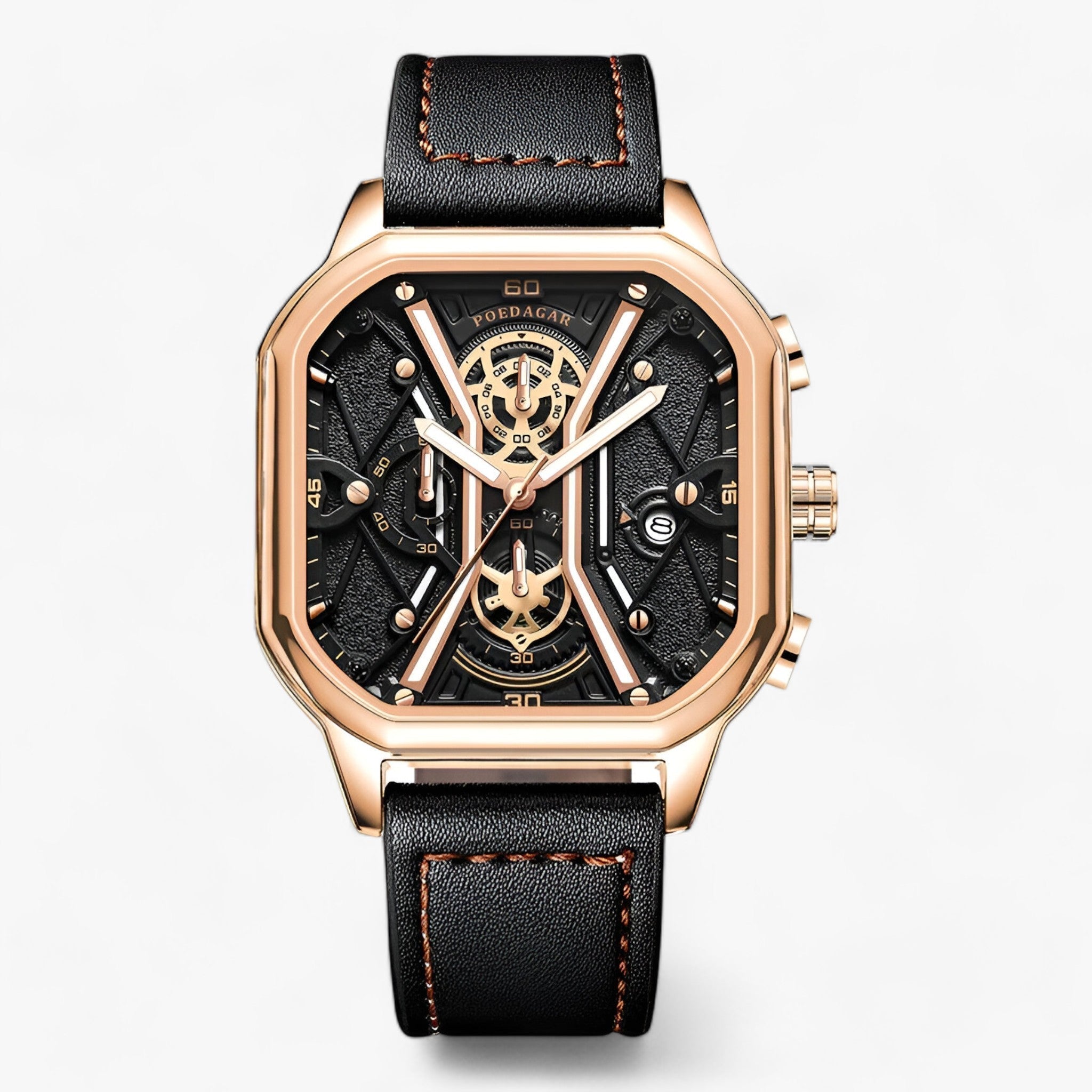Orologio Cronografo Senza Tempo – Combinazione di Eleganza e Precisione Uomo - Oro Rosa L - combinazione cronografo eleganza men orologio orologio cronografo precisione tempo uomo - Concept Palermo