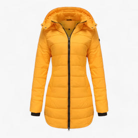 Parka Lunga con Cappuccio - Calore Estremo per l'Inverno Uomo - Giallo - Autumn And Winter Autumn Winter calore cappuccio estremo inverno Linen lunga Men parka parka lunga Solid uomo winter jacket Winter jacket men Winter jacket women - Concept Palermo