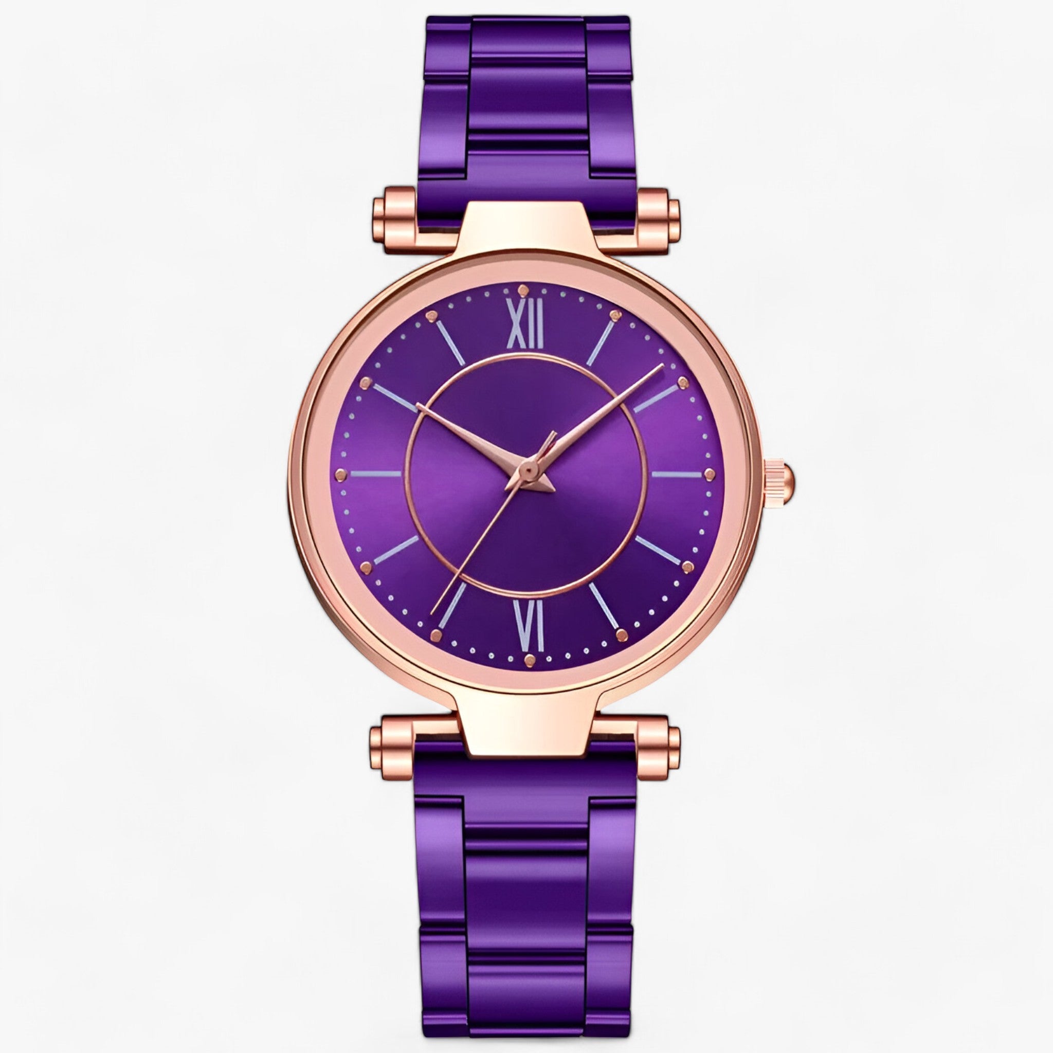 Orologio di Lusso - Stile Senza Tempo Incontra Caratteristiche Moderne Acciaio Donna - Viola - acciaio caratteristiche donna female watch incontra ladies watch moderne orologio stile tempo watch for women women watch wrist watches for women - Concept Palermo
