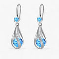 Pendientes de plata - realza tu look con cristales brillantes para mujer