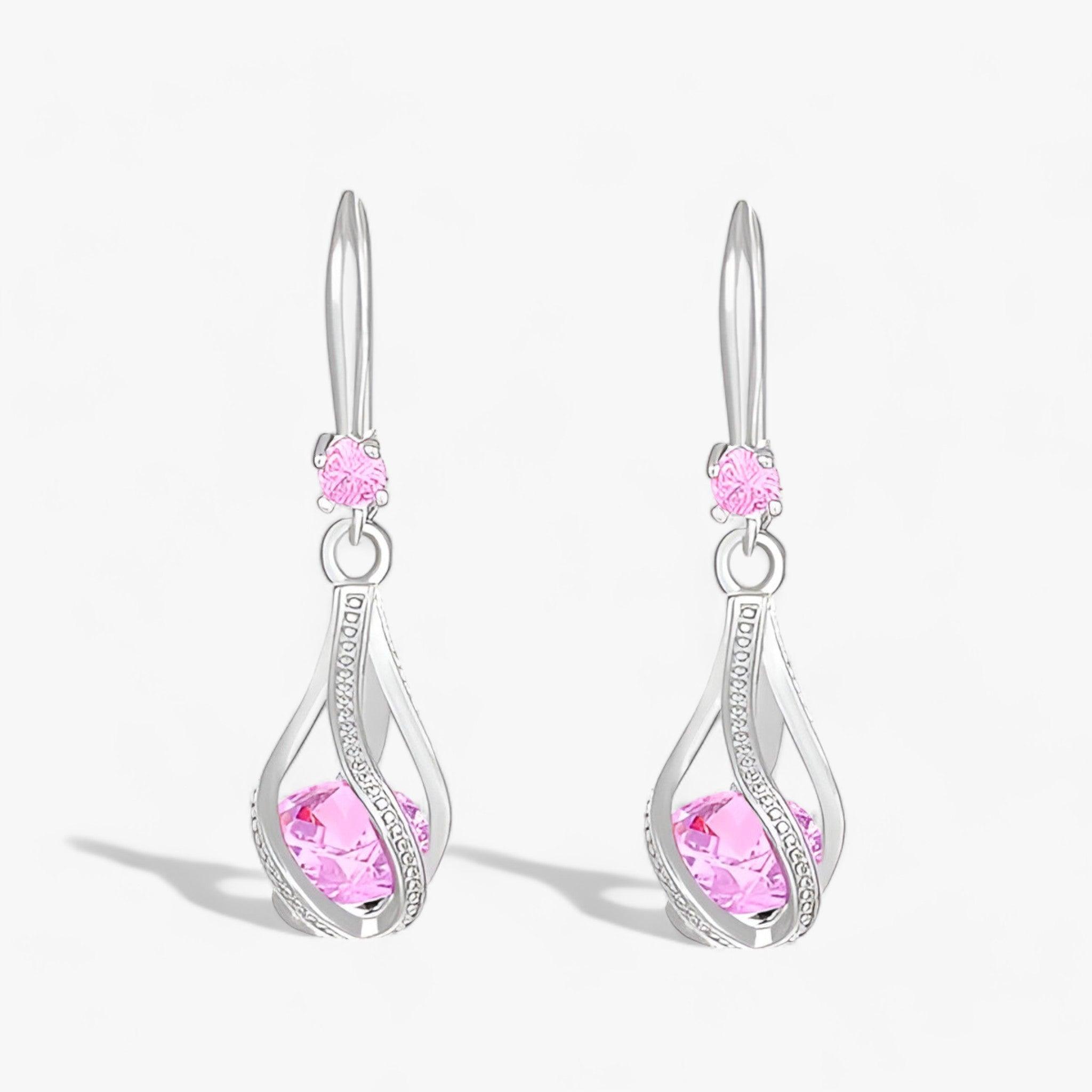 Orecchini in argento - Valorizzate il vostro look con cristalli scintillanti Donna - Rosa - 5g 65054 925 Classic cristalli donna drop earrings Fine Geometric jewelry look Mainland China Modyle No NONE orecchini party scintillanti silver Sterling valorizzate vostro Women - Concept Palermo