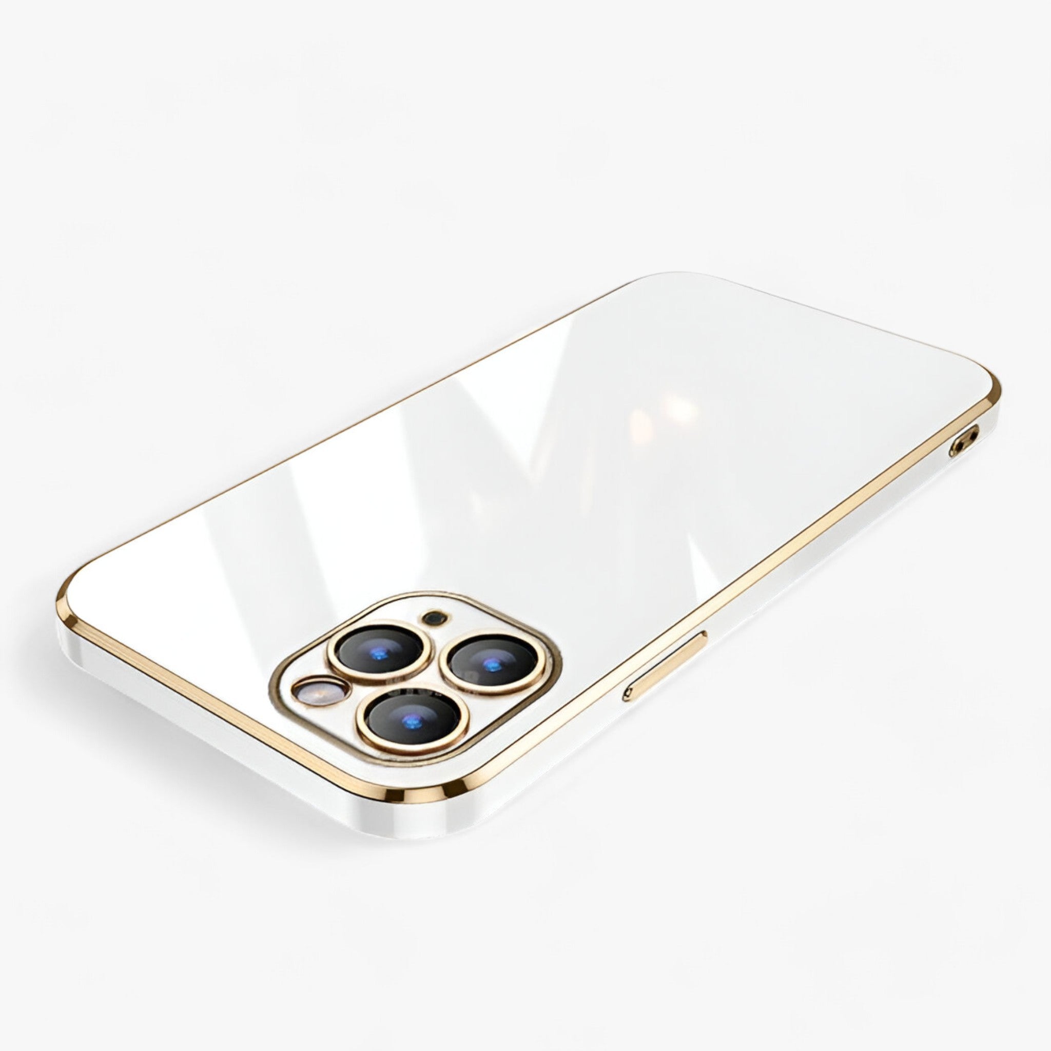 Custodia per telefono con filo dorato: e protettiva per iPhone Serie Silicone - Colore bianco - Cell Phone Pocket custodia custodia telefono Fashion Phone Case filo gadgets iphone iPhone 11 iPhone 12 12 iPhone 13 iPhone 14 iPhone case Luxe iPhone Case protettiva serie silicone - Concept Palermo