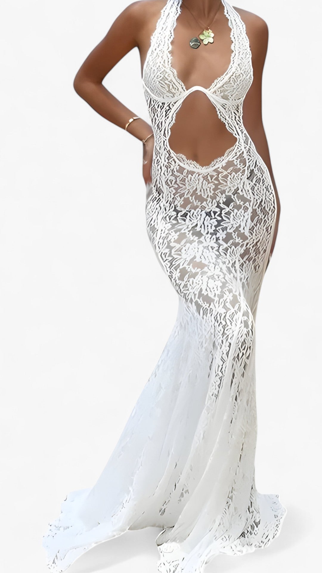 Abito lungo - Rinnova il tuo guardaroba estivo Donna - - abito Ankle-Length donna dresses estivo guardaroba Lace Lace Dress Natural Neck-mounted Polyester regular rinnova Sexy & Club Sheath sleeveless slim fit Spring/Summer synthetic fiber TOSSY WOMEN - Concept Palermo