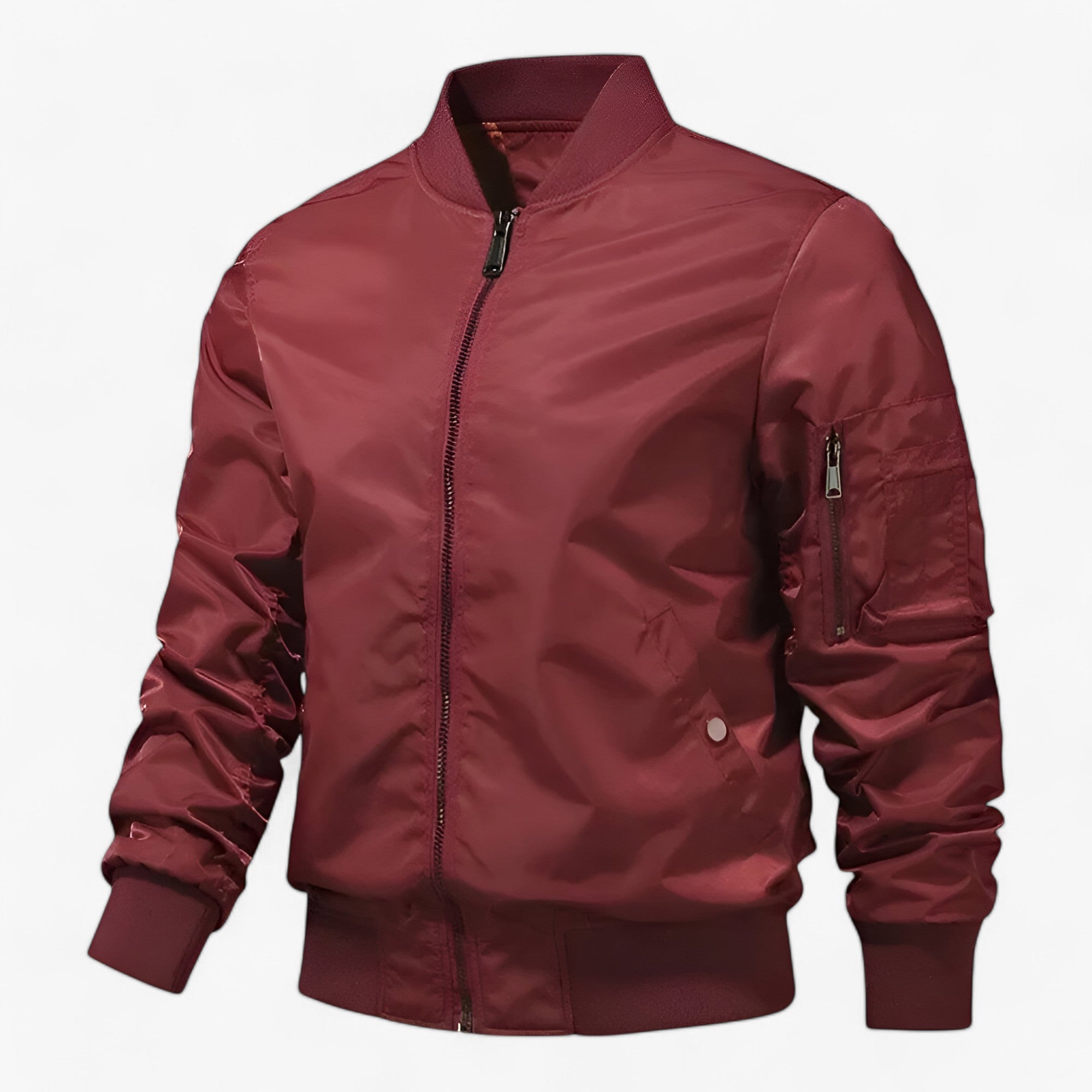 Giacca da pilota Aero Uomo - Giacca da volo con colletto rialzato Unicolore - rosso - aero colletto giacca giacca pilota jacket jacket for men Jackets & Coats men's coats & jackets Outerwear & Jackets pilota rialzato unicolore winter jacket Winter jacket men - Concept Palermo