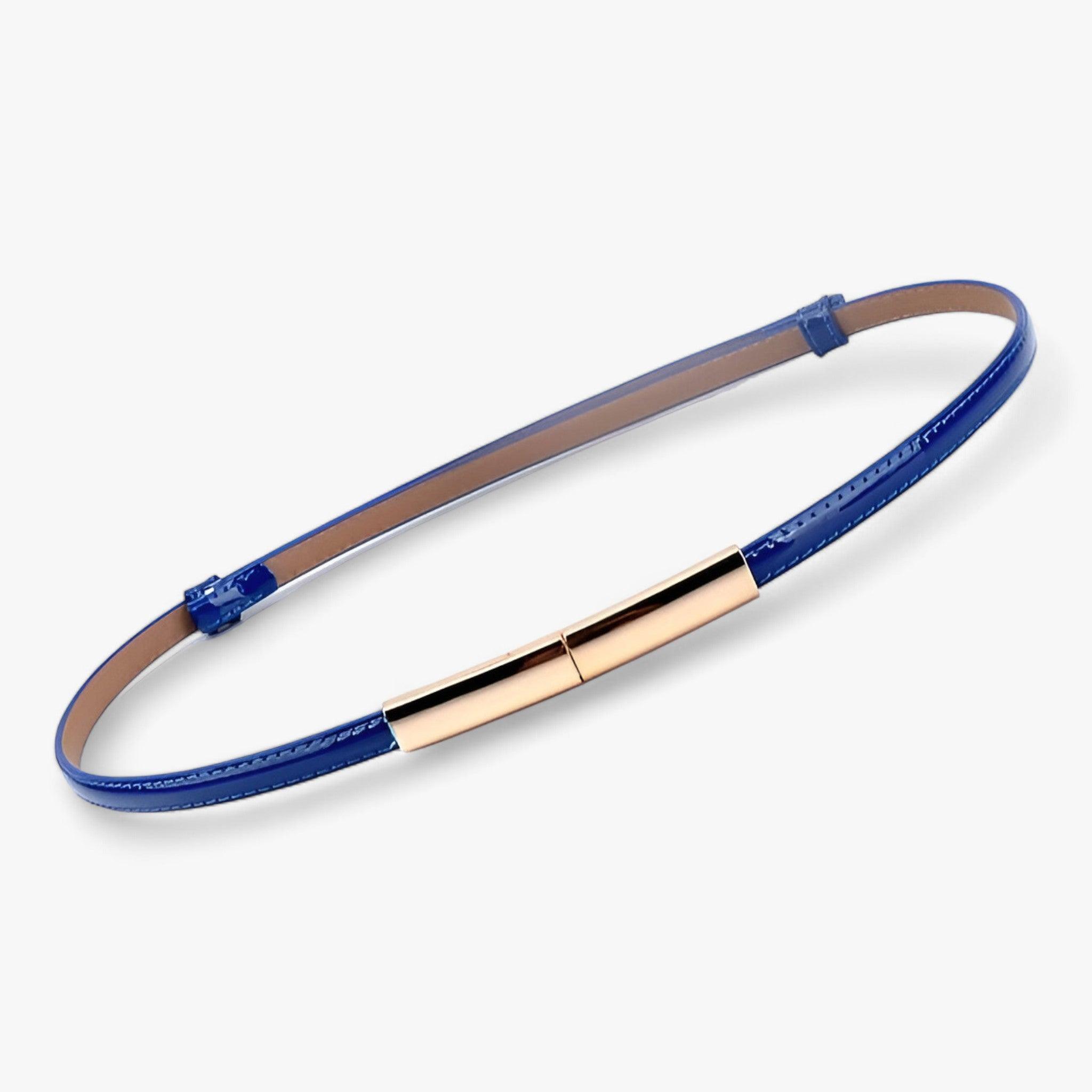 Cintura Uomo in Vera Pelle Nera/Marrone, Elegante e Regolabile per Abito o Jeans - Blu 95cm - belts cintura cintura pelle dimitri | cintura in pelle regolabile - €25 pelle regolabile waist belt for women women belt genuin leather women belt round - Concept Palermo