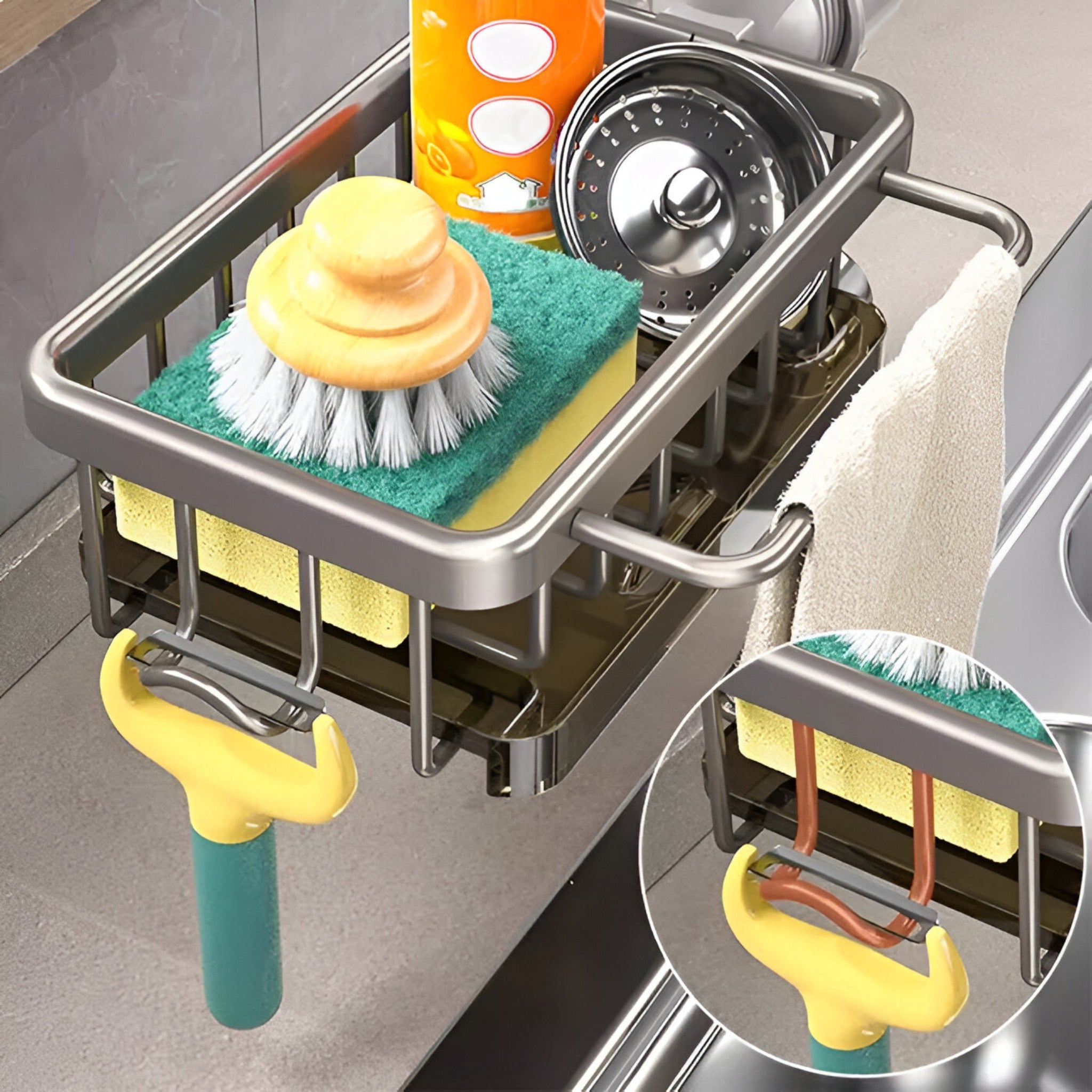 CLEANMATE - Scarichi per lavello in acciaio inox - Mantenete la cucina organizzata - - acciaio cleanmate cucina home & garden inox Kitchen kitchen organizer lavello mantenete organizzata - Concept Palermo