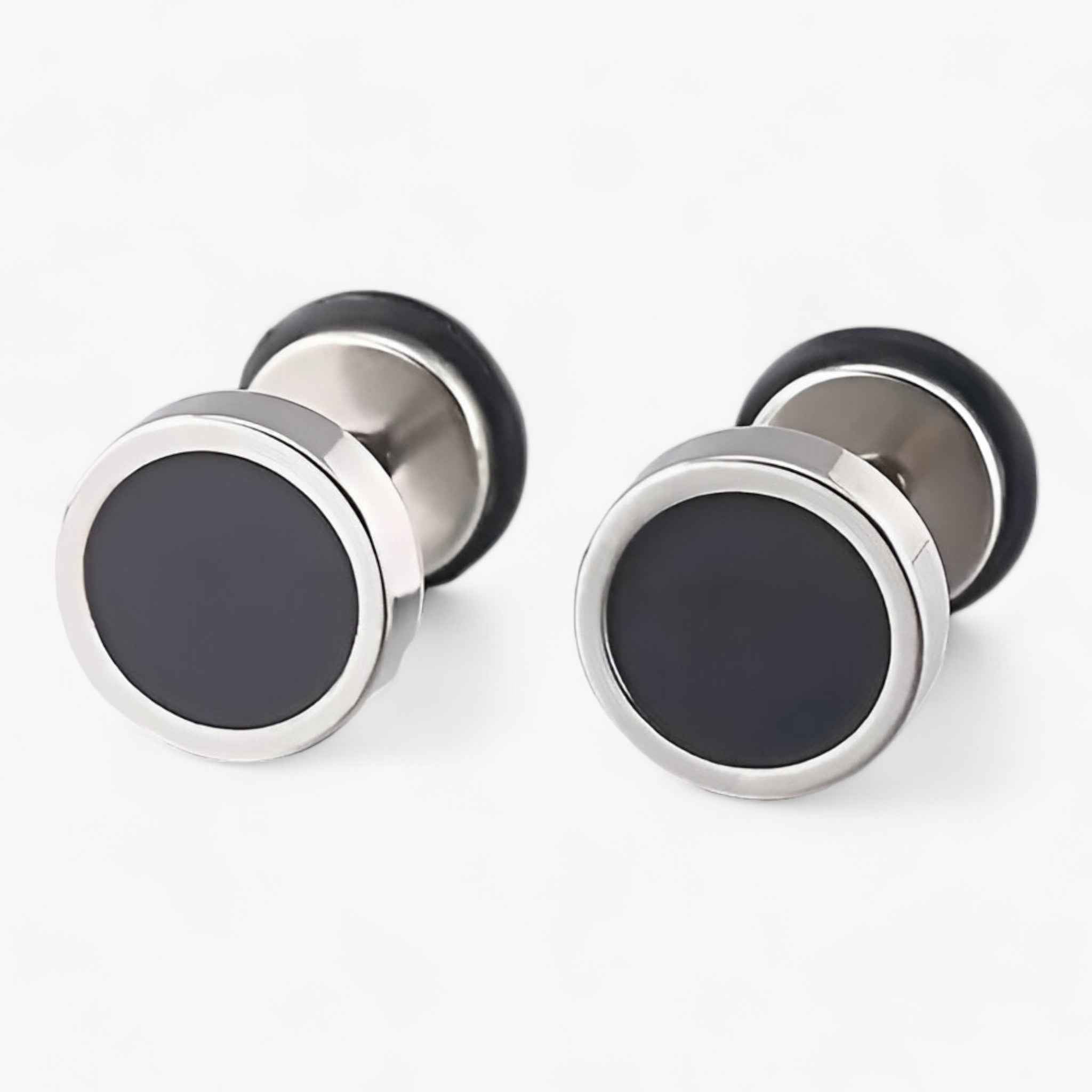 Orecchini da uomo neri vintage in titanio e acciaio inossidabile, stile punk/rock - SN-2 pièces - acier boucles boucles oreilles cross-from-marche-lino-15830621192541 EARRINGS homme Hot item-tag Men New-google oreilles Stud Earrings titane vintage - Concept Palermo
