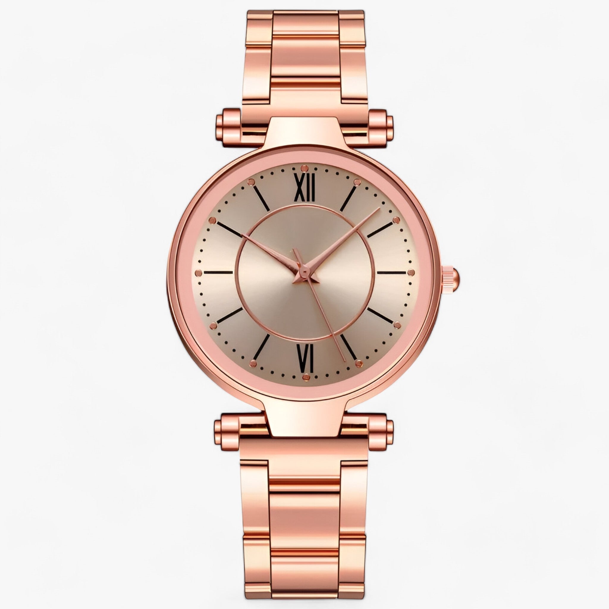 Orologio di Lusso - Stile Senza Tempo Incontra Caratteristiche Moderne Acciaio Donna - Oro rosa - acciaio caratteristiche donna female watch incontra ladies watch moderne orologio stile tempo watch for women women watch wrist watches for women - Concept Palermo