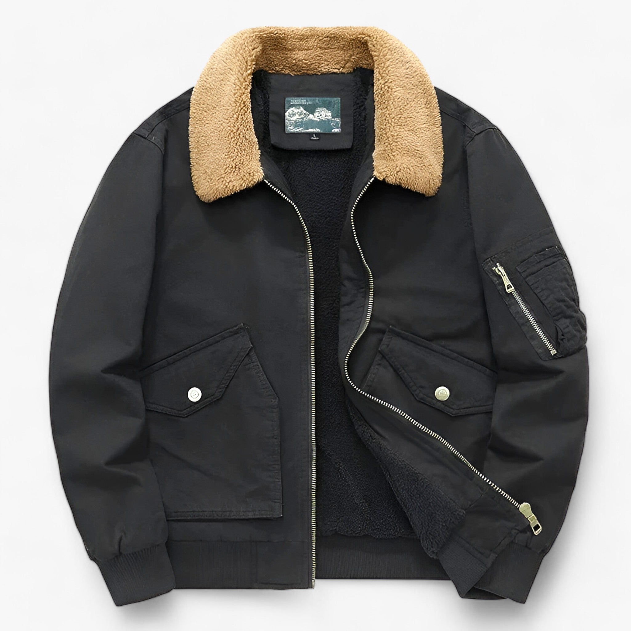 Giacca a Vento in Cotone - Massimo Comfort e Protezione Uomo - Nero - comfort cotone giacca giacca vento massimo Men men's coats & jackets protezione uomo - Concept Palermo