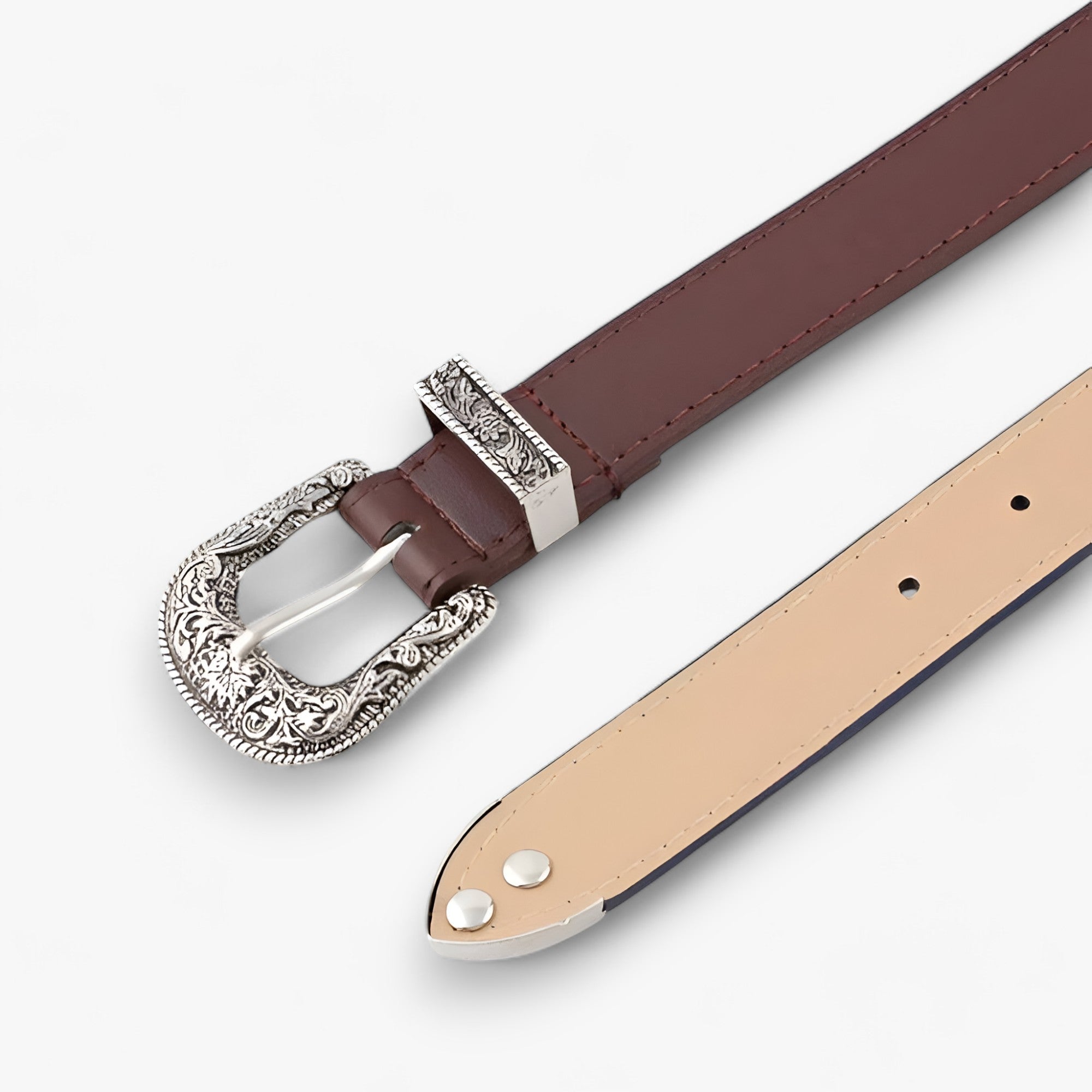Cintura in pelle a stiletto - Stile vintage e durabilità Uomo - - BELTS cintura cintura pelle durabilità Metal moda pelle stile stiletto uomo vintage WOMEN womens belt womens fashion - Concept Palermo