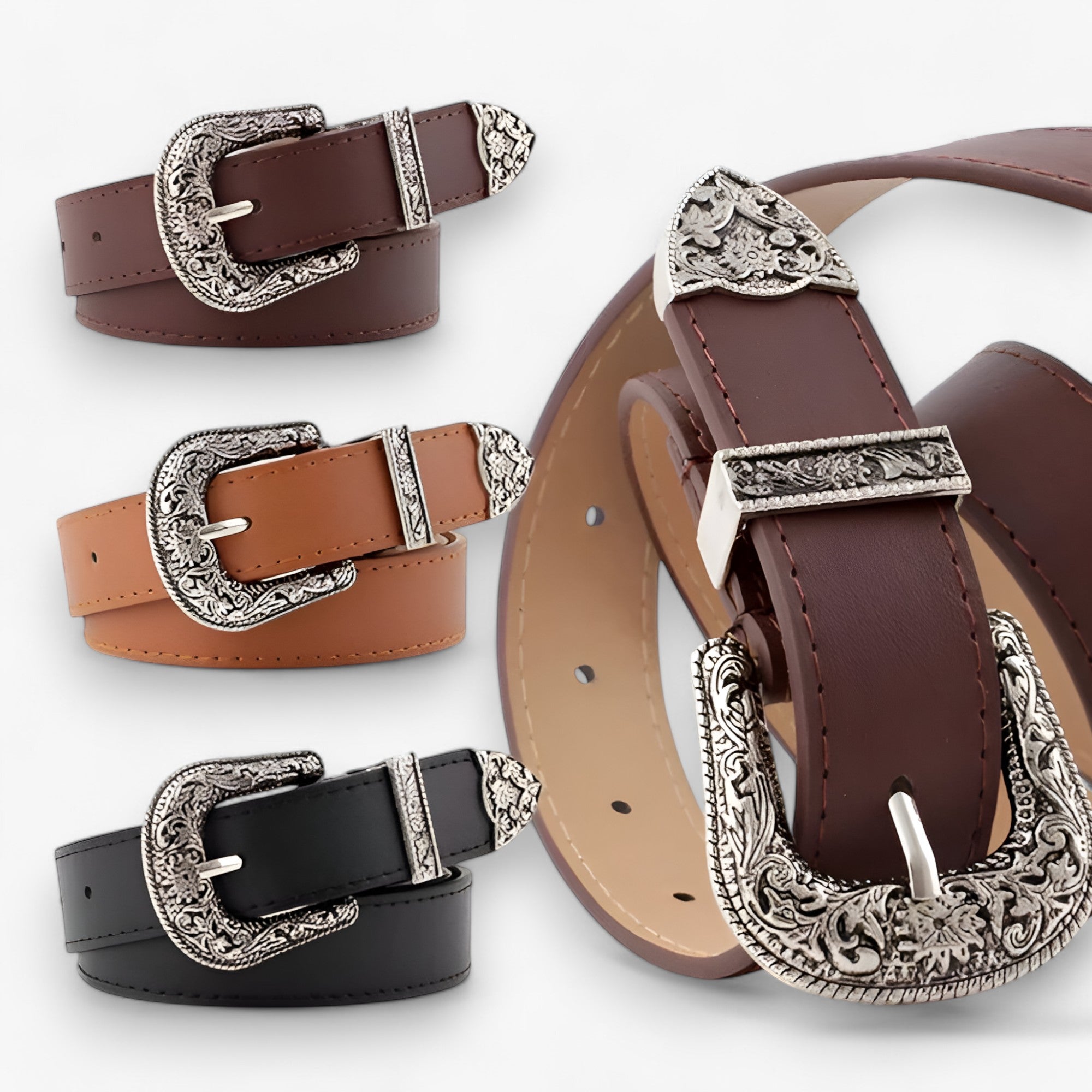 Cintura in pelle a stiletto - Stile vintage e durabilità Uomo - - BELTS cintura cintura pelle durabilità Metal moda pelle stile stiletto uomo vintage WOMEN womens belt womens fashion - Concept Palermo