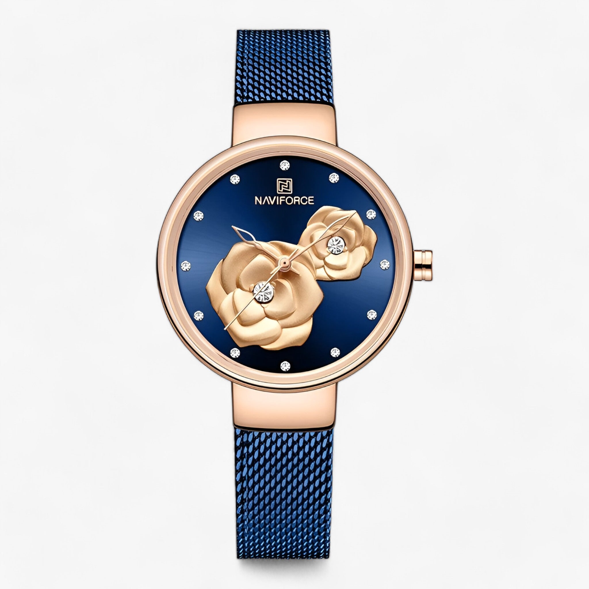 Orologio in Acciaio Inox con Maglia Singapore - Eleganza Senza Tempo per Ogni Occasione Donna - Blu - accessories women acciaio donna eleganza Gifts for women inox maglia occasione ogni orologio women women watch wrist watches for women - Concept Palermo