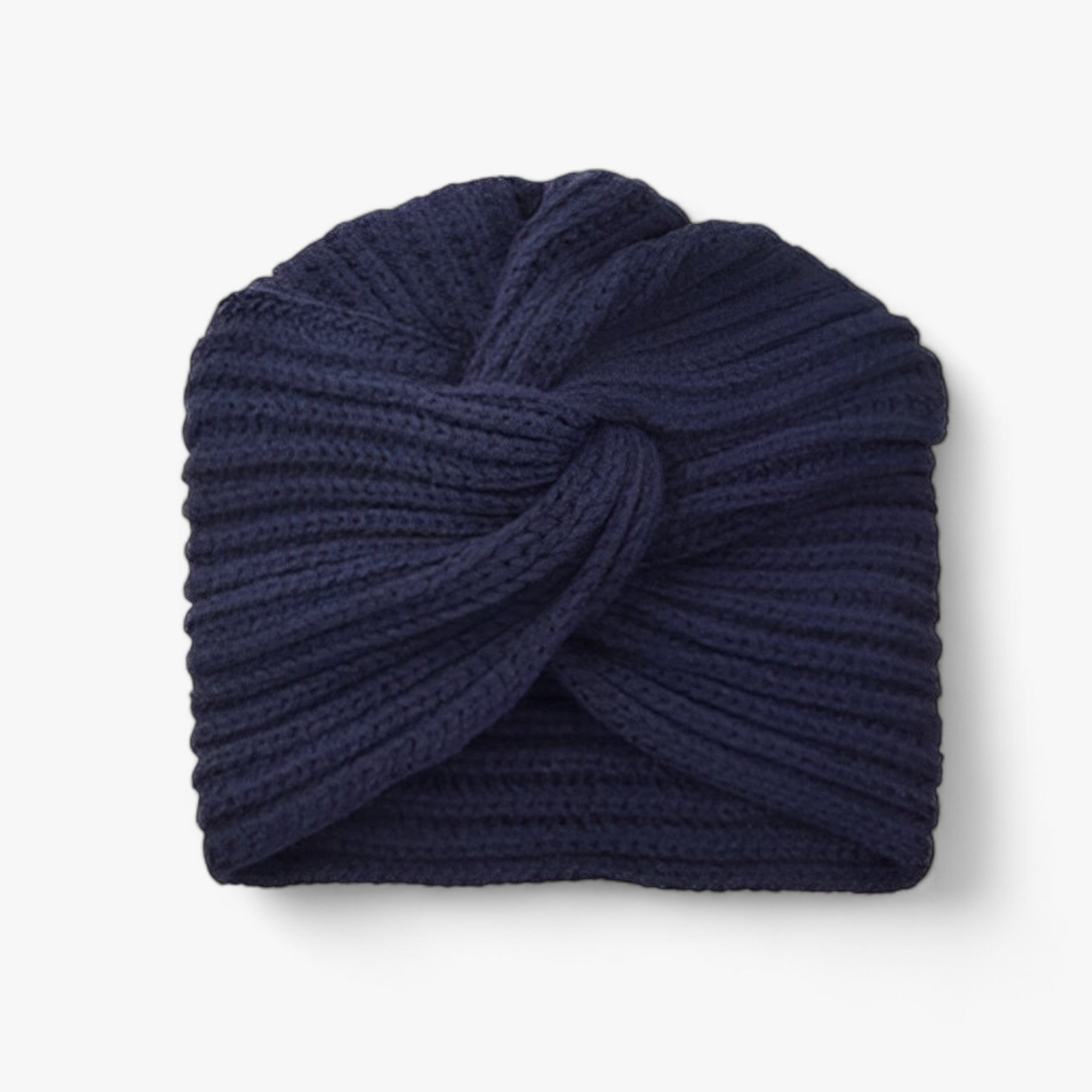 Turbante in maglia per donna - Comfort in cashmere Lana - Blu - bucket hats cashmere comfort donna hat lana maglia Sun Hats turbans turbante turbante maglia - Concept Palermo