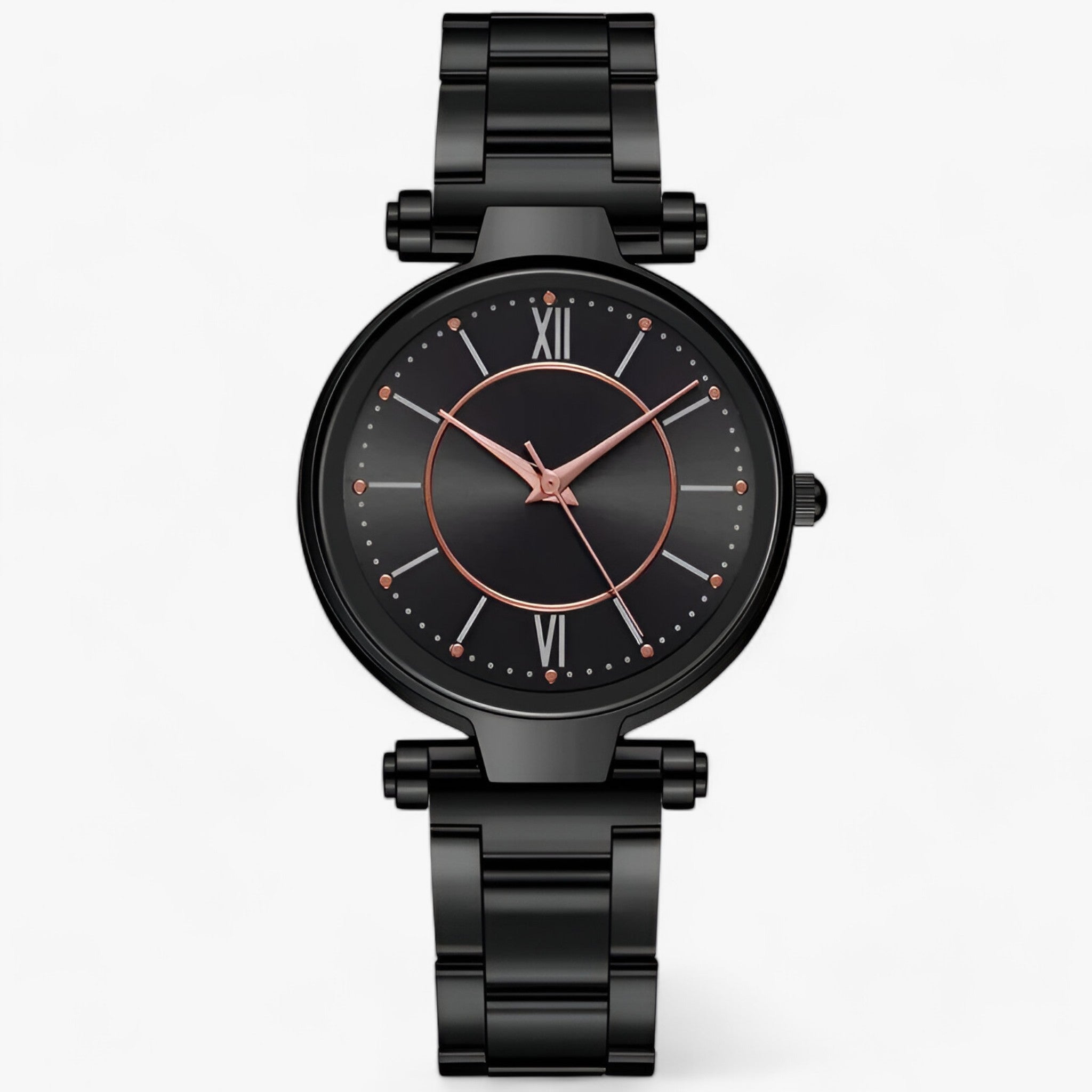 Orologio di Lusso - Stile Senza Tempo Incontra Caratteristiche Moderne Acciaio Donna - Nero - acciaio caratteristiche donna female watch incontra ladies watch moderne orologio stile tempo watch for women women watch wrist watches for women - Concept Palermo