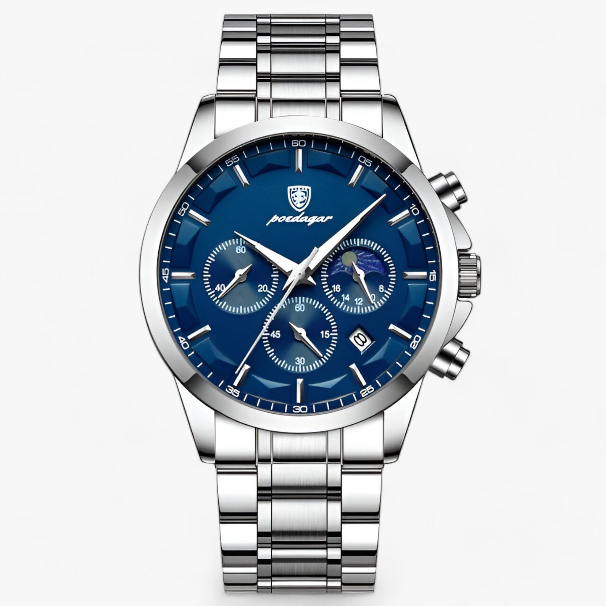 Orologio da Uomo - Eleganza e Precisione - Argento Blu S - accessoires eleganza horloges orologio orologio uomo precisione uomo watches - Concept Palermo