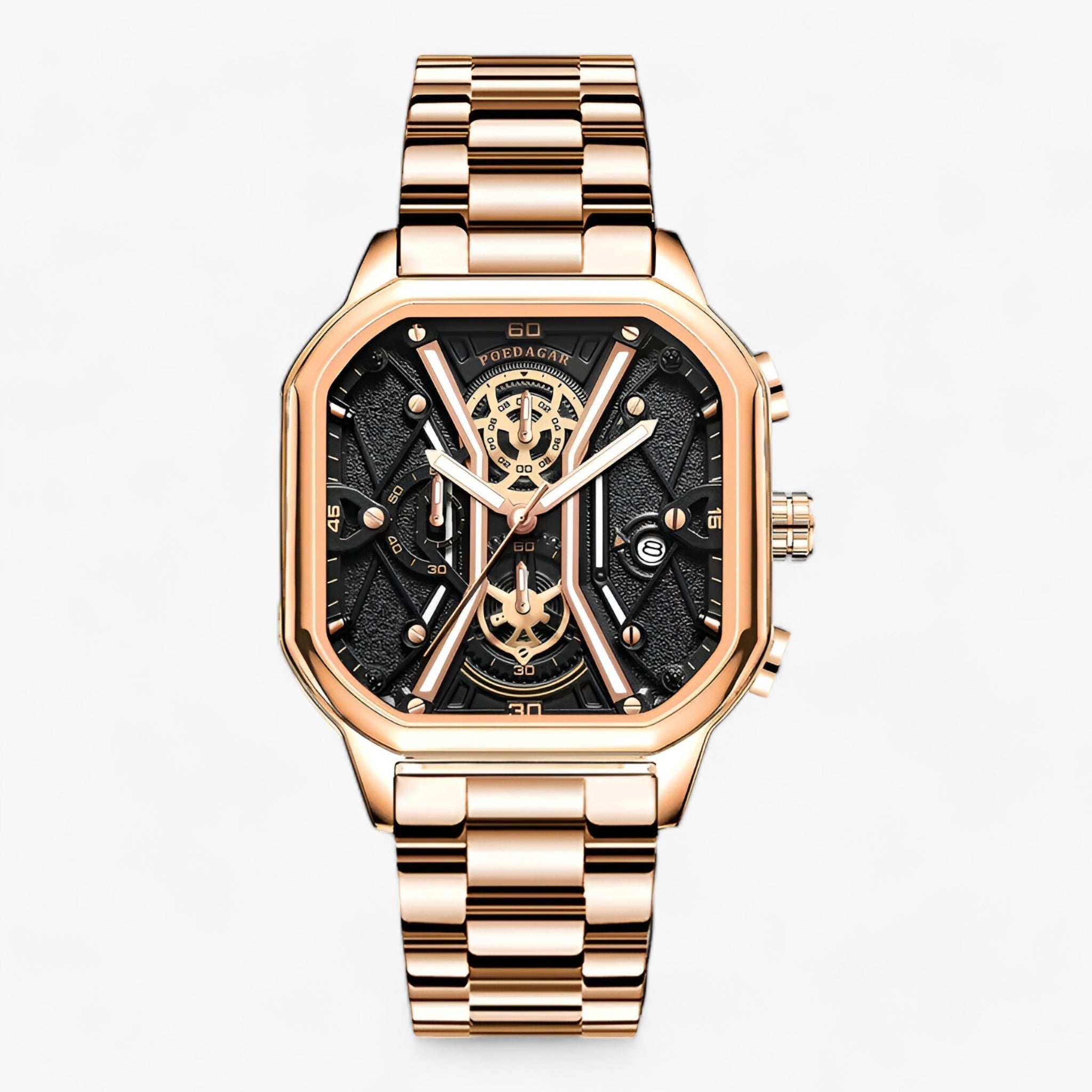 Orologio Cronografo Senza Tempo – Combinazione di Eleganza e Precisione Uomo - Oro Rosa S - combinazione cronografo eleganza men orologio orologio cronografo precisione tempo uomo - Concept Palermo