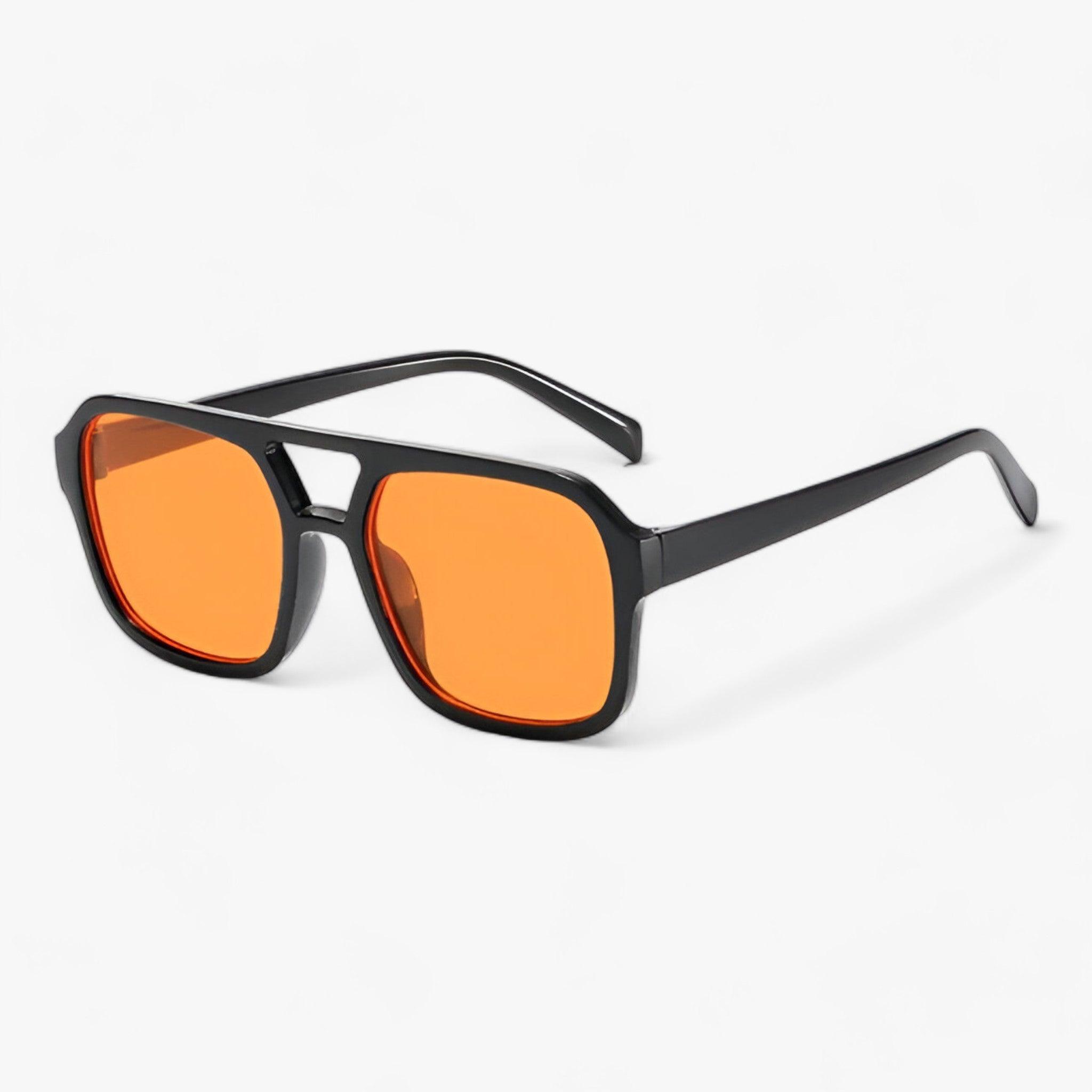 Occhiali da Sole Quadrati Unisex Vintage Retrò Protezione UV400 per Uomo e Donna - Arancione - Acrylic ADULT DLIDW EYEWEAR Mainland China occasioni occhi occhiali occhiali sole Polycarbonate protezione quadrati sole SQUARE sunglasses UV400 WOMEN - Concept Palermo