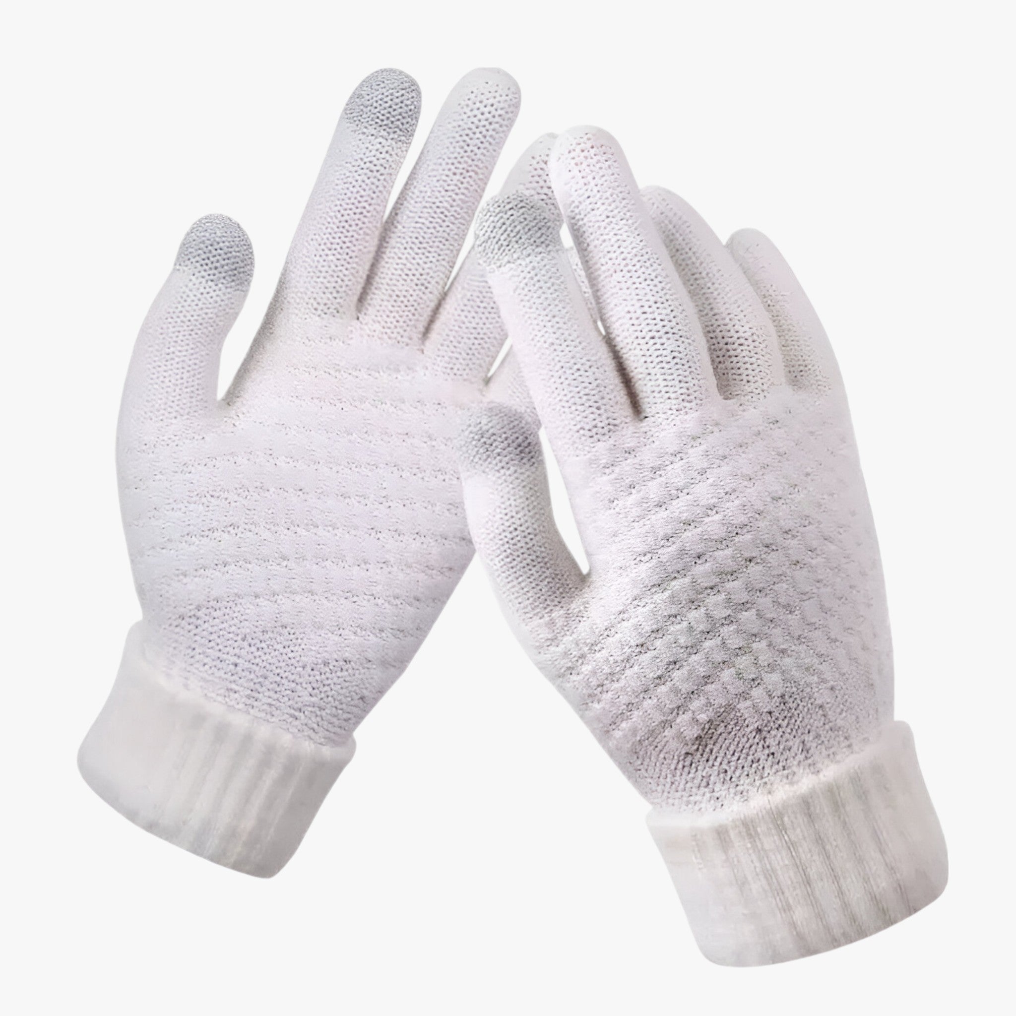 Guanti invernali caldi con touchscreen - Estensibilità e comfort assoluti Lana - Bianco - assoluti caldi comfort estensibilità gloves & mittens guanti guanti invernali invernali - Concept Palermo
