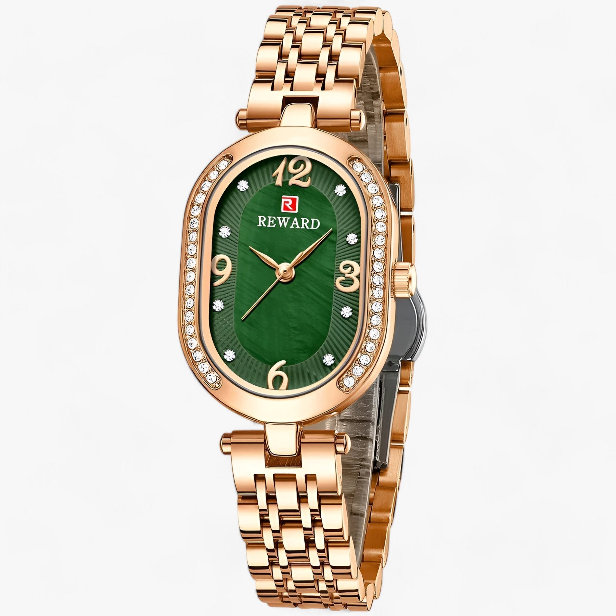 Orologio Donna Acciaio Quarzo Argento - Eleganza e Funzionalità Quotidiana - Oro verde - acciaio donna female watch funzionalità gisela | luksus quartz ur - yndefuldt og praktisk til hverdagen - €25 ladies watch lady watch orologio orologio quarzo quarzo quotidiana Smart Watches Smartwatch smrtwatch watch watch for women watches women women watch Wristwatch - Concept Palermo