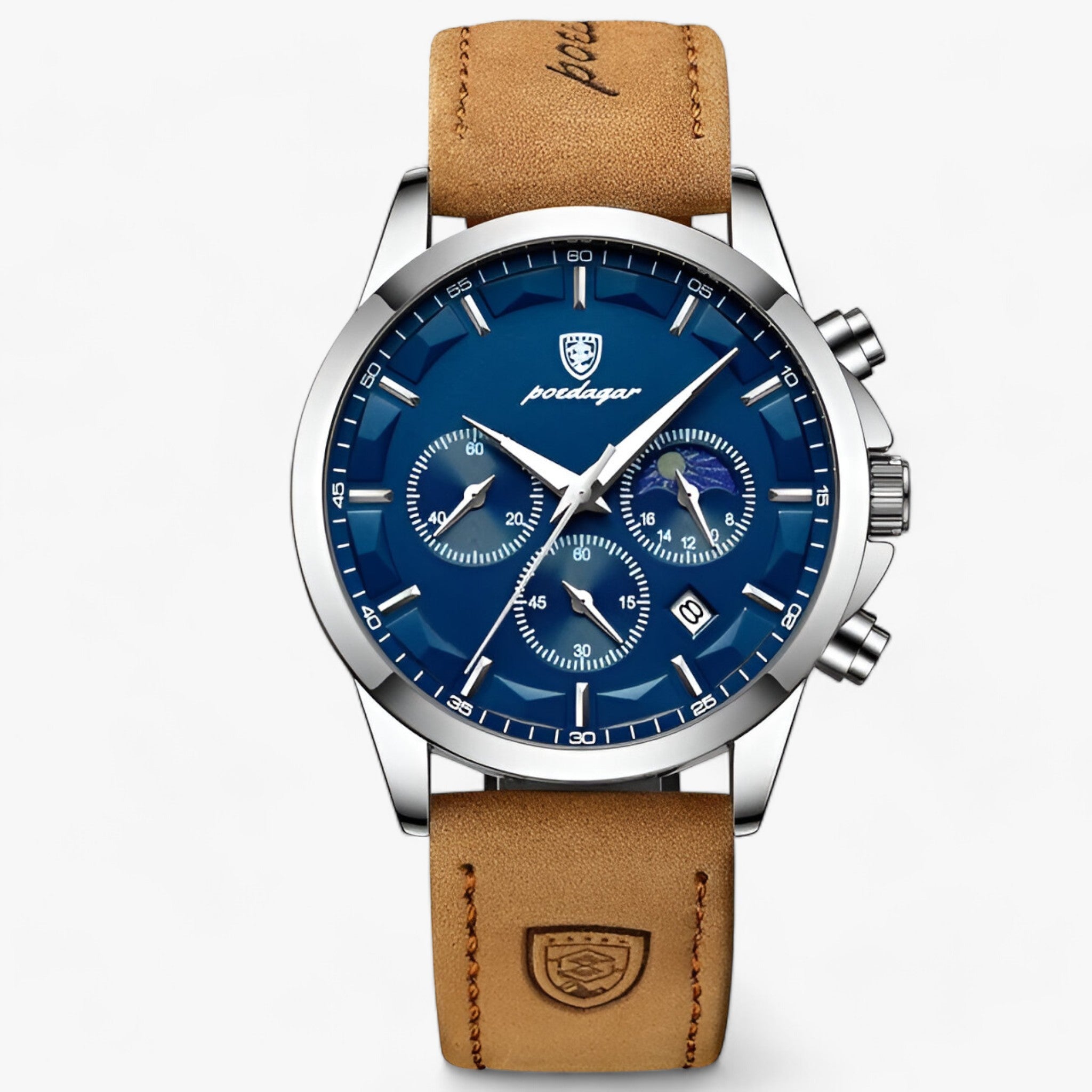 Orologio da Uomo - Eleganza e Precisione - Argento Blu L - accessoires eleganza horloges orologio orologio uomo precisione uomo watches - Concept Palermo