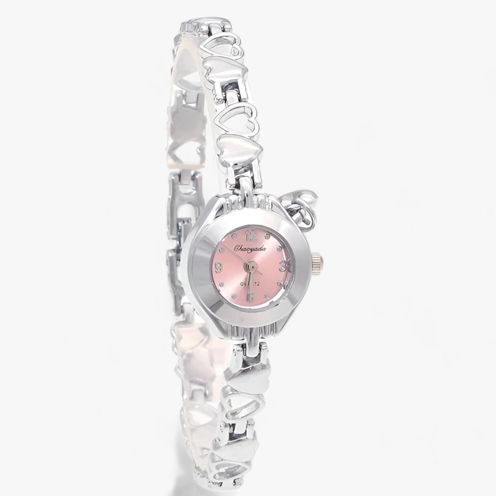 Orologio da polso da donna - Un segnatempo e affidabile - Viso rosa argento - affidabile donna orologio orologio polso polso segnatempo watches Women wrist watches for women - Concept Palermo